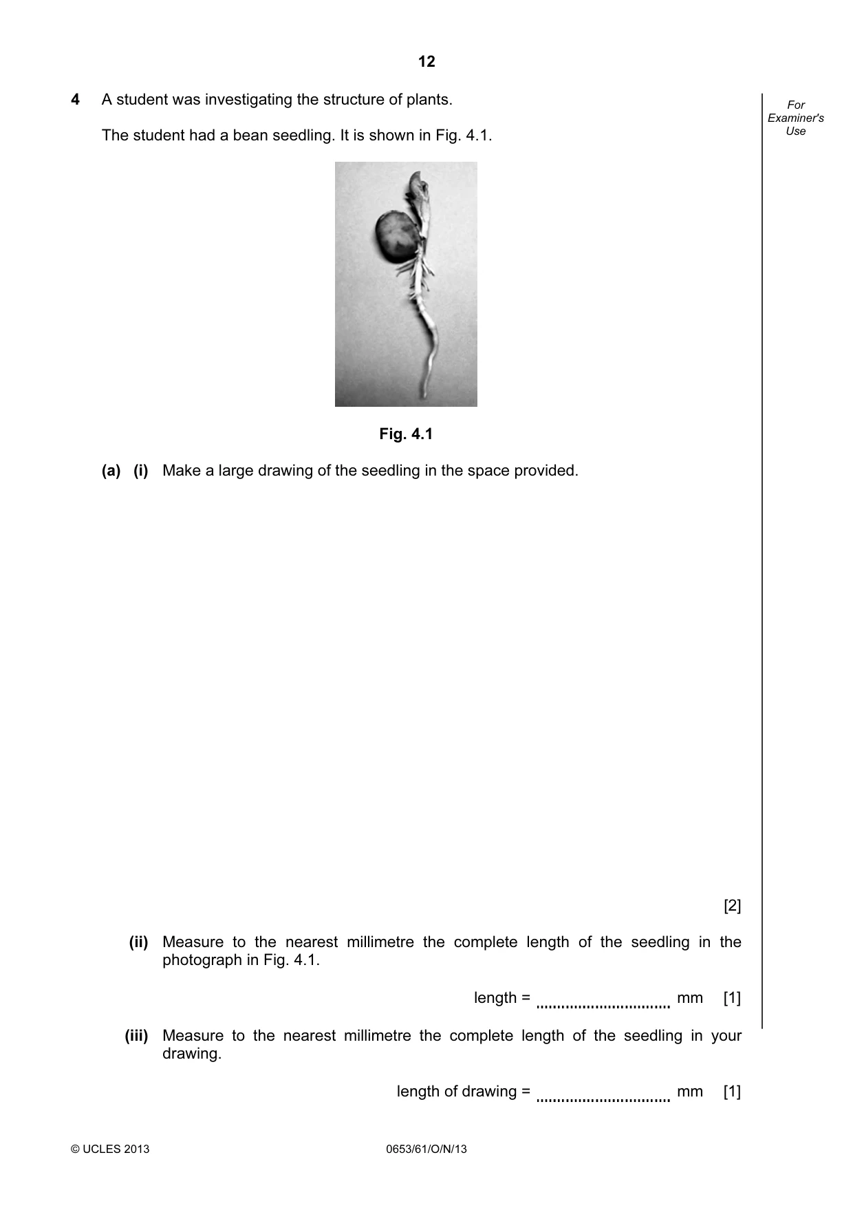 Cambridge IGCSE Science - Combined 0653 2013 Oct/Nov Paper 6 · Variant 1 question paper, page 12 of 20