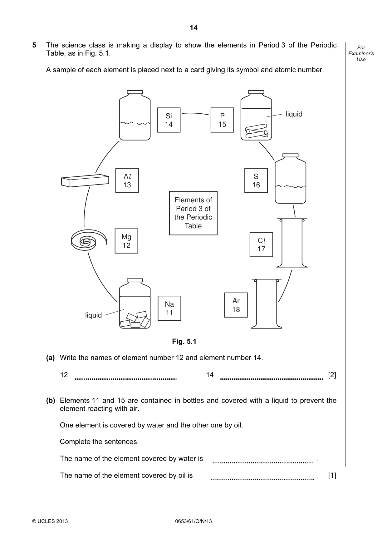 Cambridge IGCSE Science - Combined 0653 2013 Oct/Nov Paper 6 · Variant 1 question paper, page 14 of 20