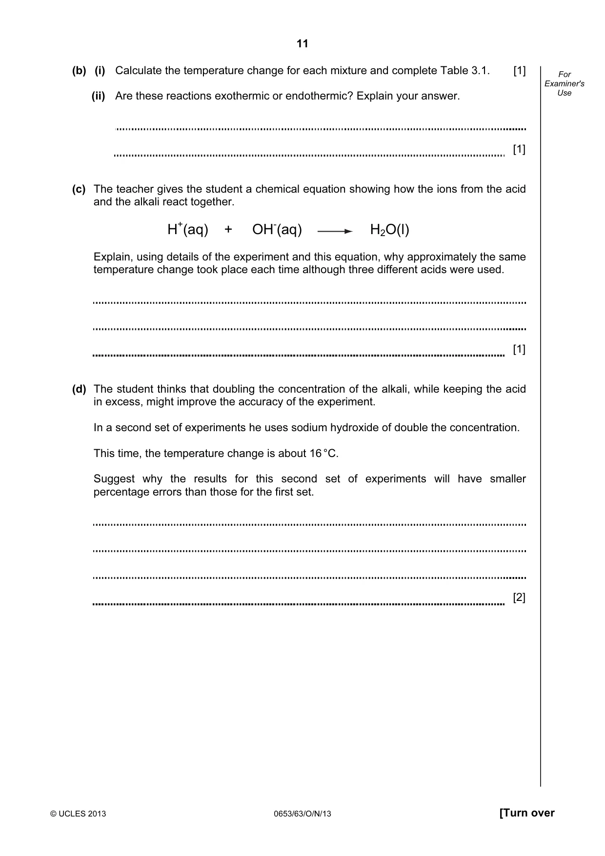 Cambridge IGCSE Science - Combined 0653 2013 Oct/Nov Paper 6 · Variant 3 question paper, page 11 of 20