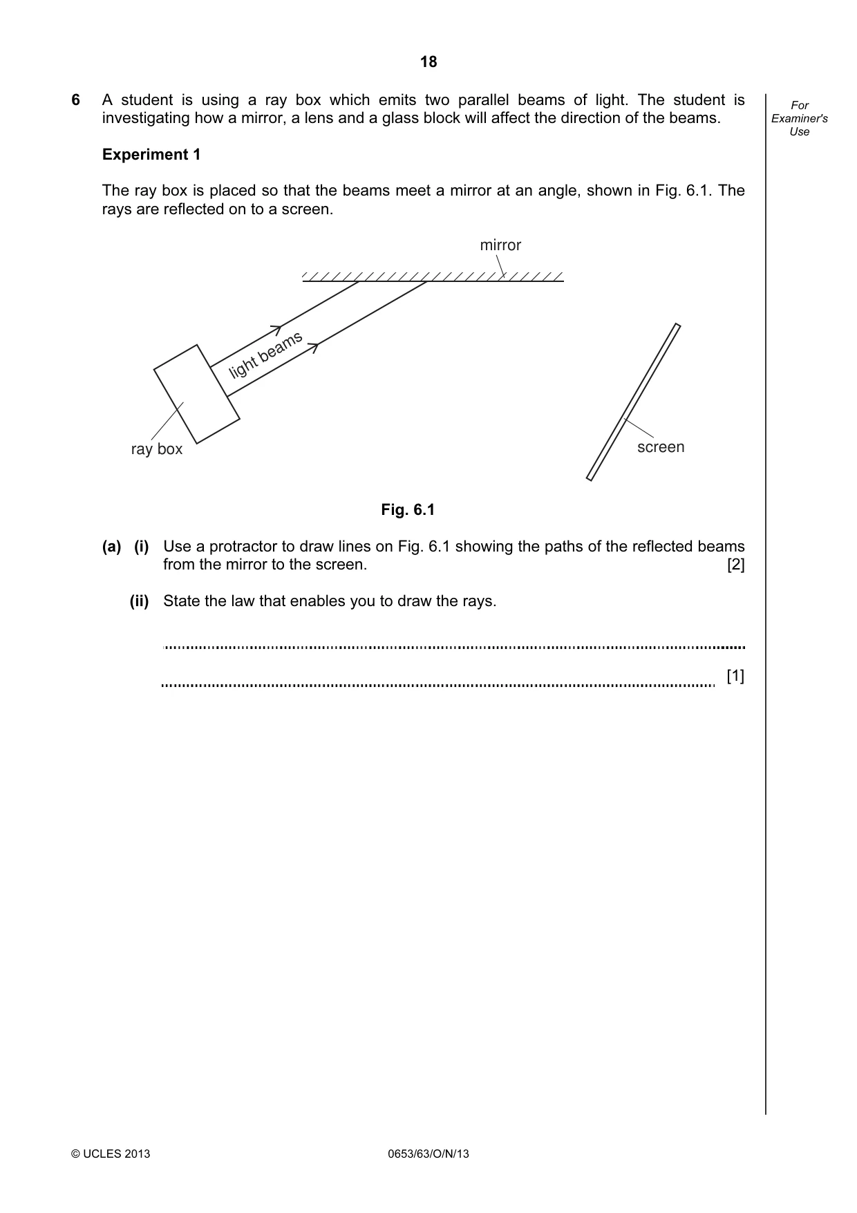 Cambridge IGCSE Science - Combined 0653 2013 Oct/Nov Paper 6 · Variant 3 question paper, page 18 of 20