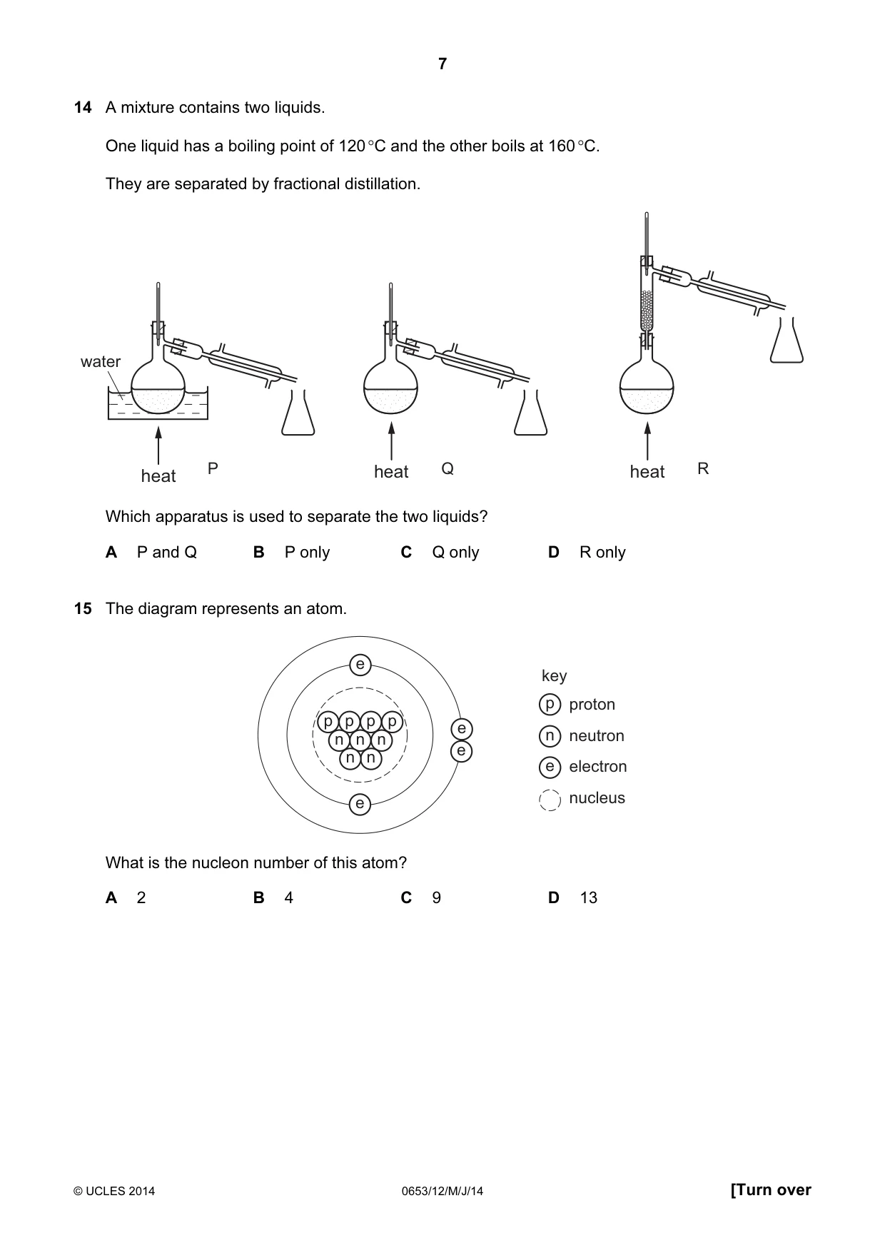 Cambridge IGCSE Science - Combined 0653 2014 May/June Paper 1 · Variant 2 question paper, page 7 of 20