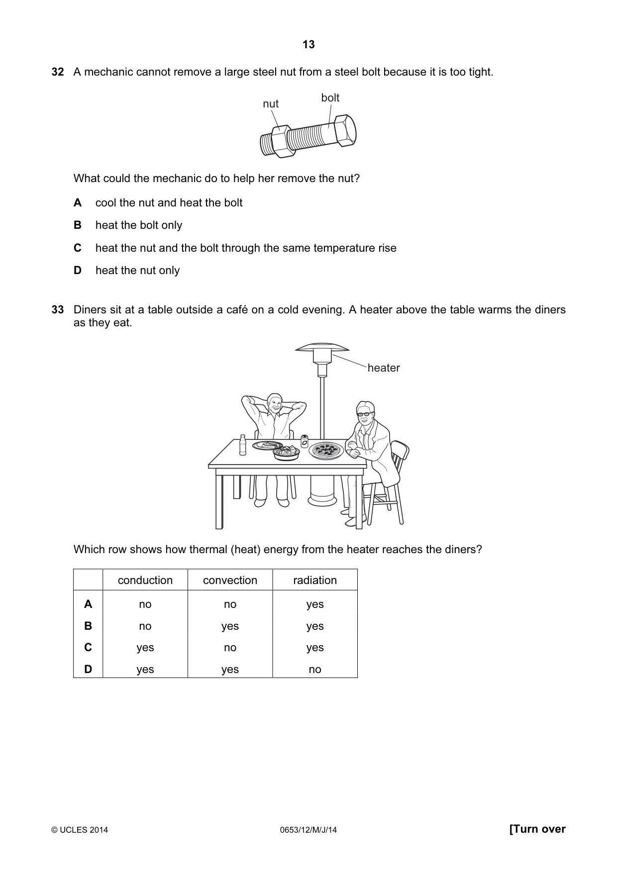 Cambridge IGCSE Science - Combined 0653 2014 May/June Paper 1 · Variant 2 question paper, page 13 of 20