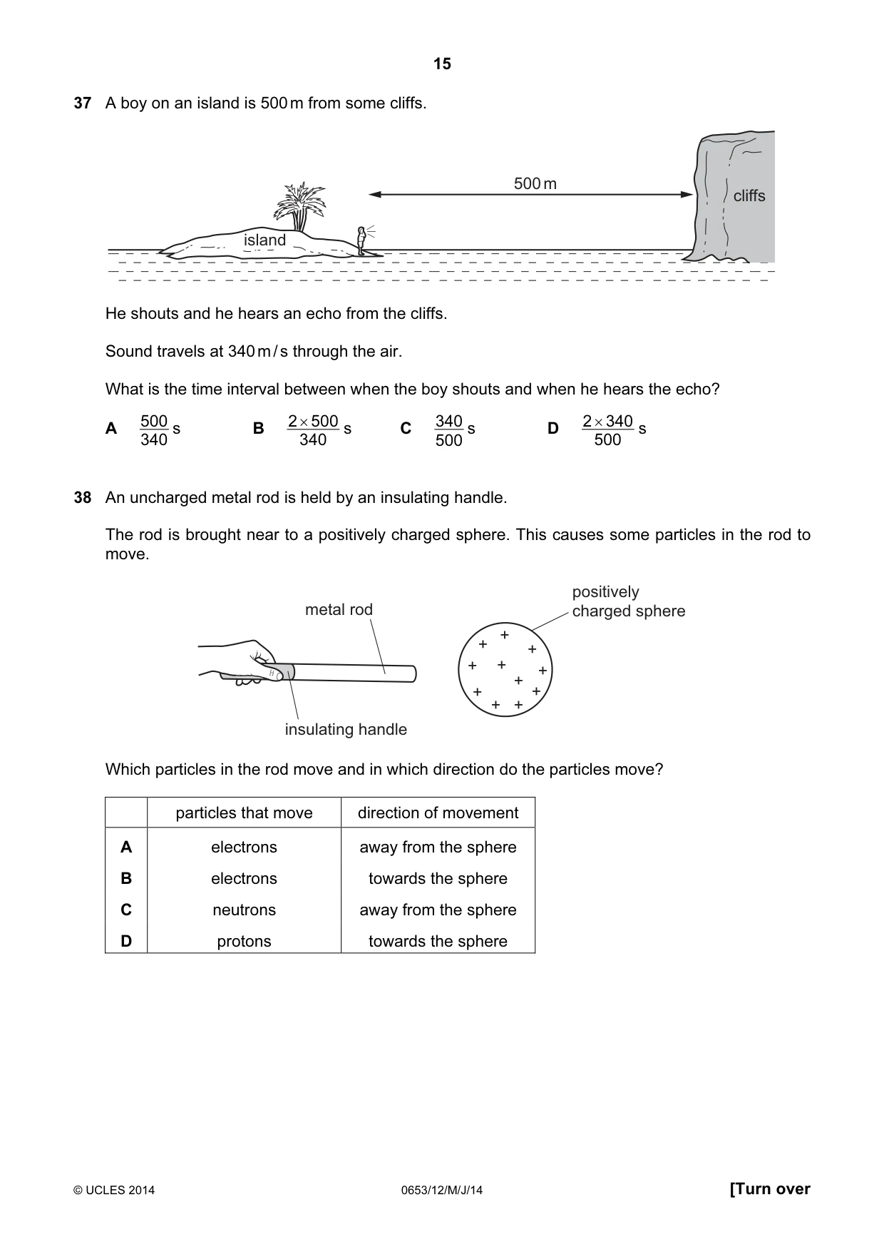 Cambridge IGCSE Science - Combined 0653 2014 May/June Paper 1 · Variant 2 question paper, page 15 of 20