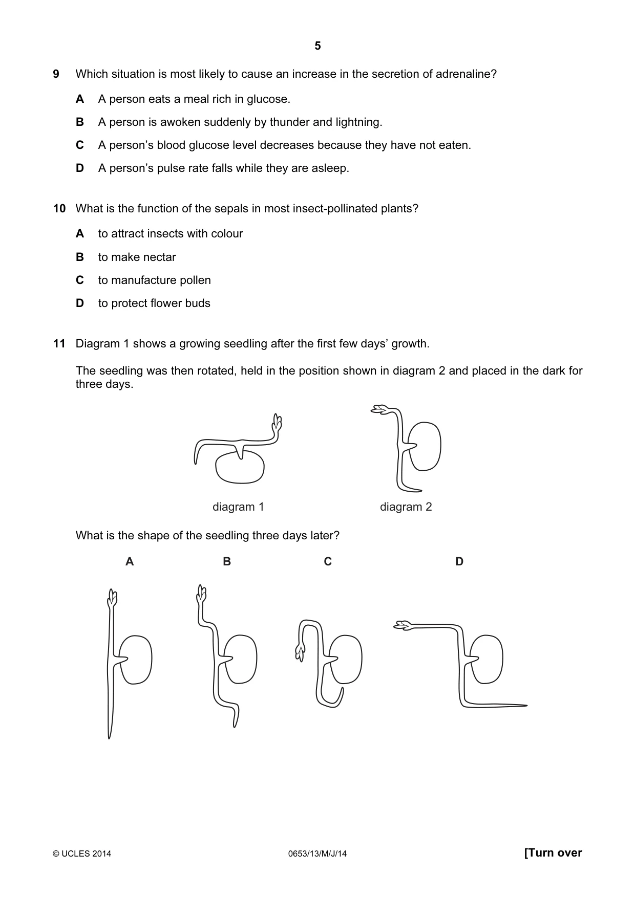 Cambridge IGCSE Science - Combined 0653 2014 May/June Paper 1 · Variant 3 question paper, page 5 of 20