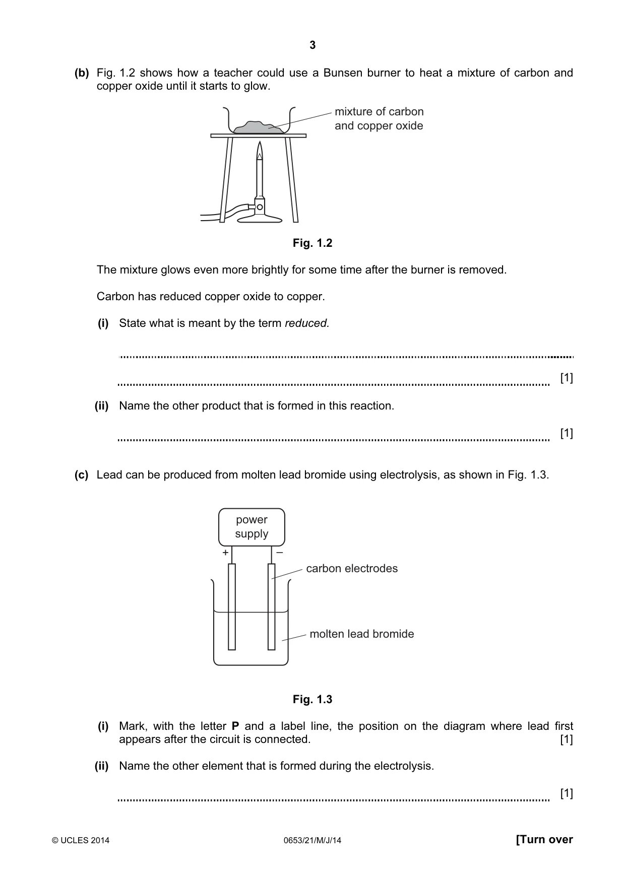 Cambridge IGCSE Science - Combined 0653 2014 May/June Paper 2 · Variant 1 question paper, page 3 of 24