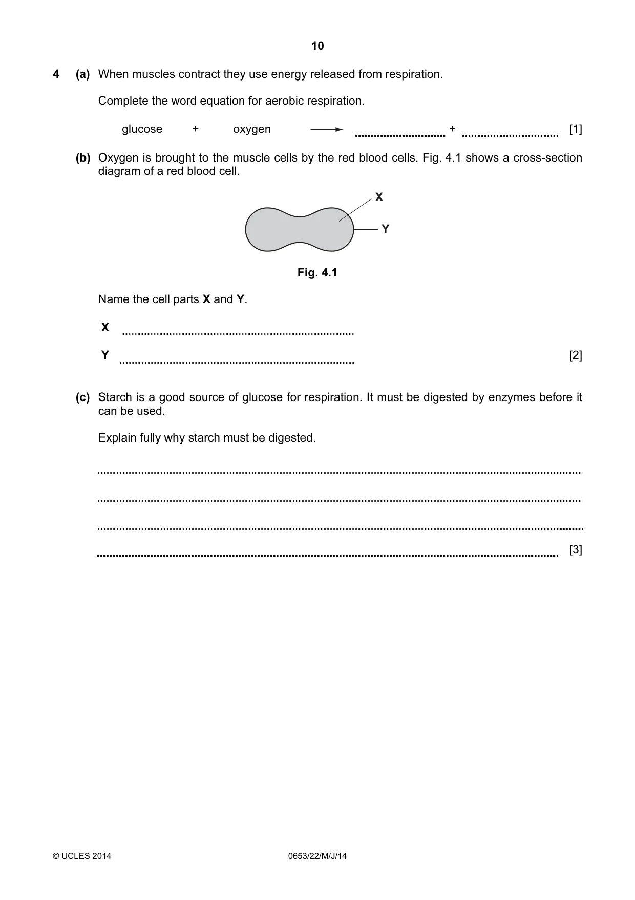 Cambridge IGCSE Science - Combined 0653 2014 May/June Paper 2 · Variant 2 question paper, page 10 of 28