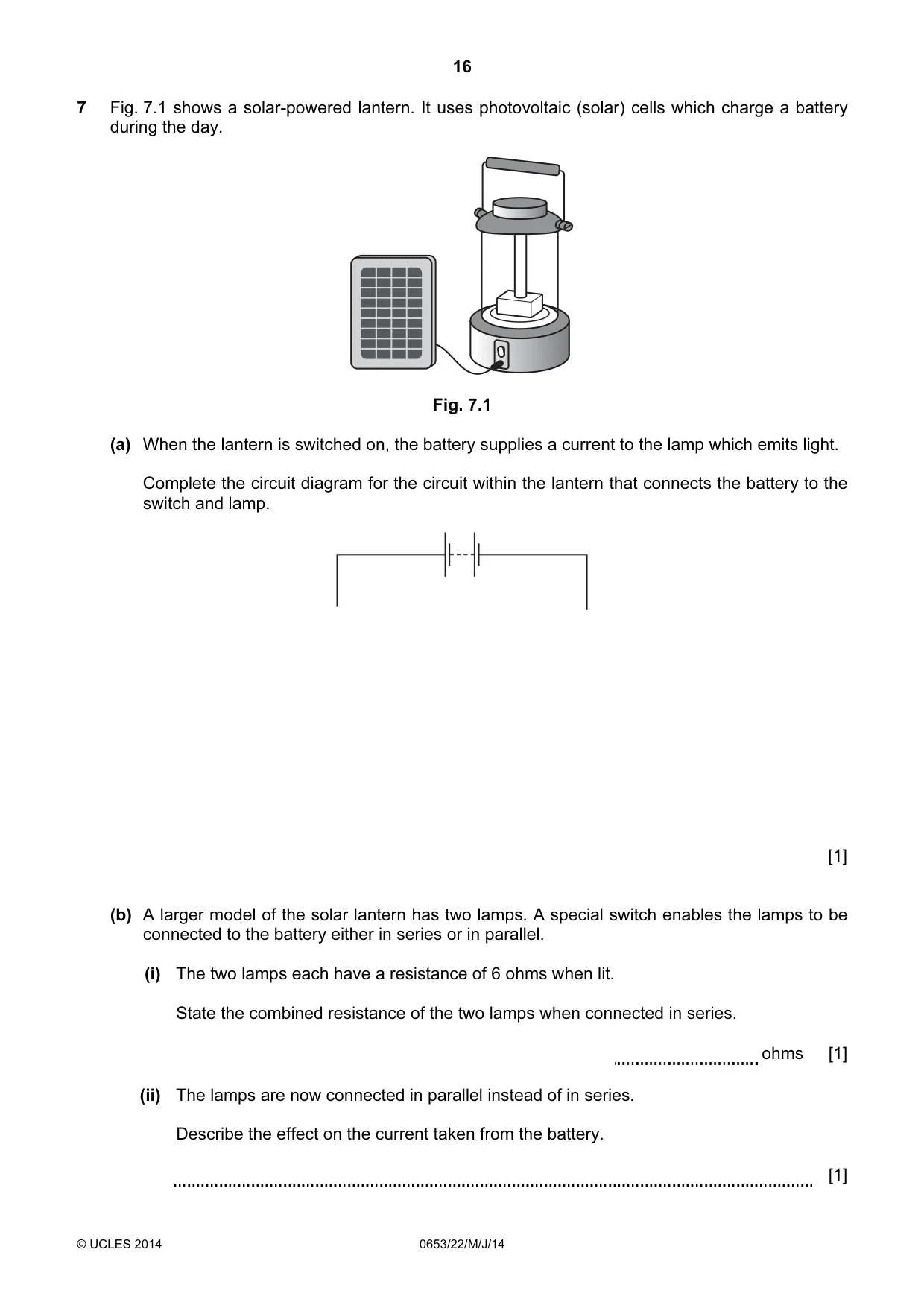 Cambridge IGCSE Science - Combined 0653 2014 May/June Paper 2 · Variant 2 question paper, page 16 of 28