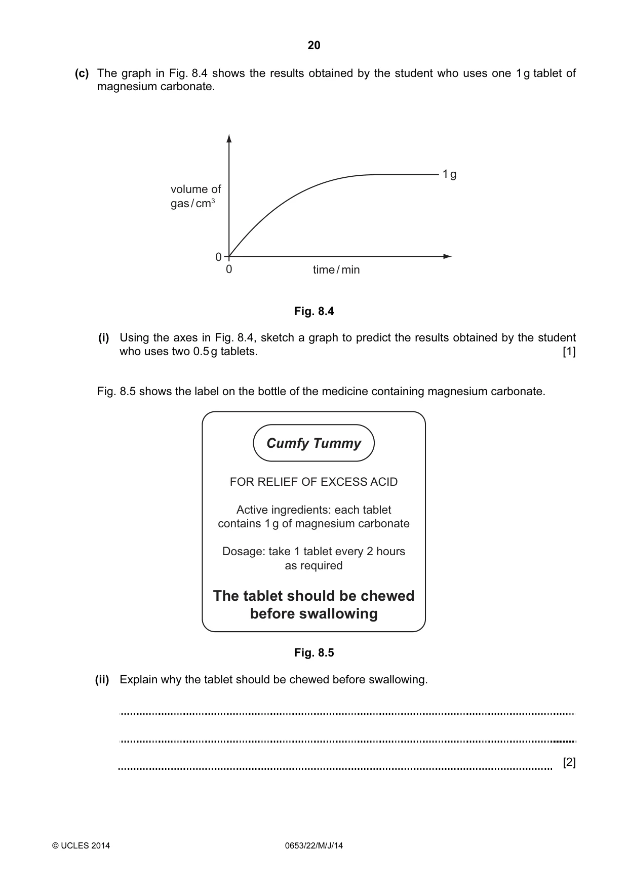 Cambridge IGCSE Science - Combined 0653 2014 May/June Paper 2 · Variant 2 question paper, page 20 of 28