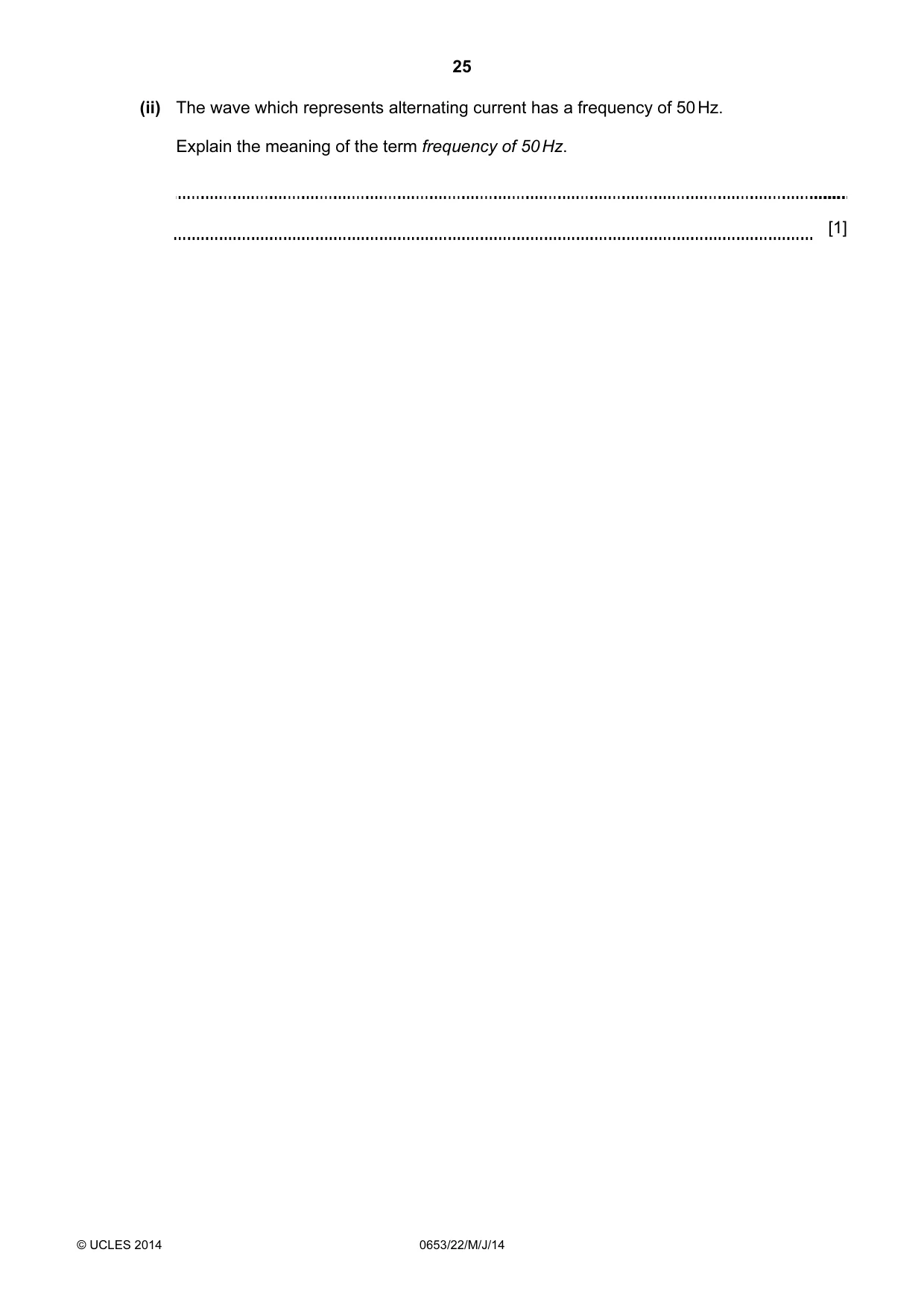Cambridge IGCSE Science - Combined 0653 2014 May/June Paper 2 · Variant 2 question paper, page 25 of 28