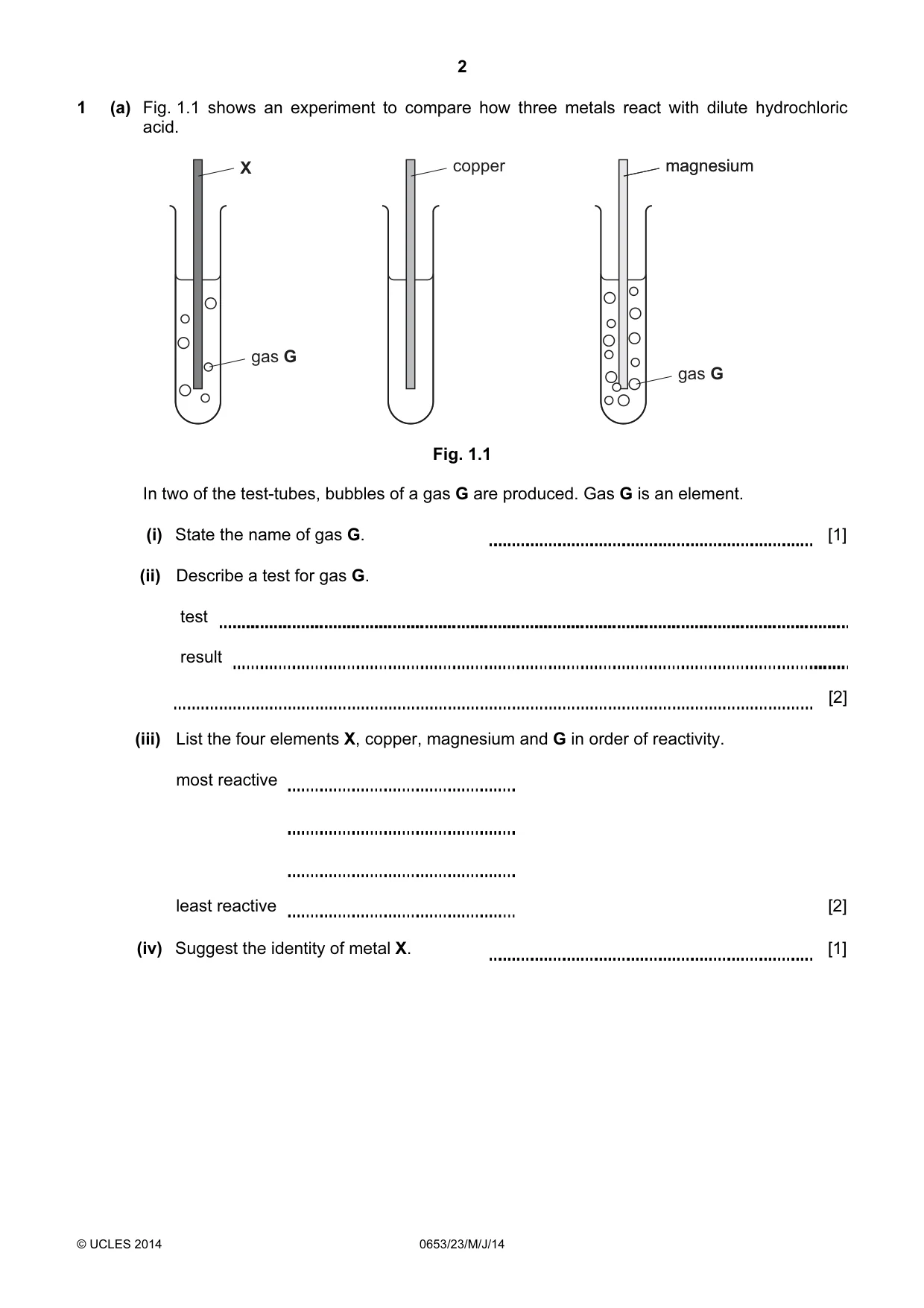 Cambridge IGCSE Science - Combined 0653 2014 May/June Paper 2 · Variant 3 question paper, page 2 of 24