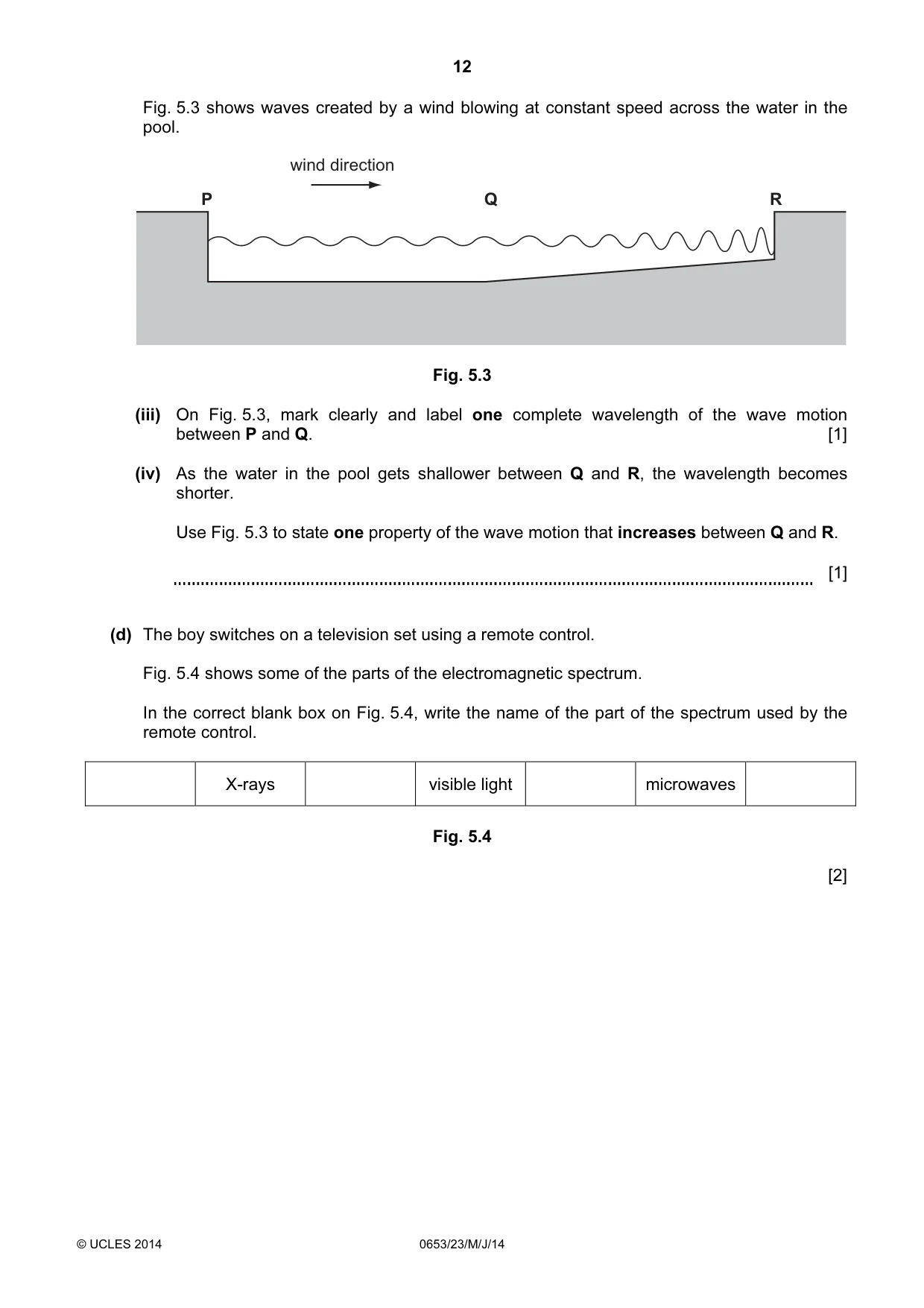 Cambridge IGCSE Science - Combined 0653 2014 May/June Paper 2 · Variant 3 question paper, page 12 of 24