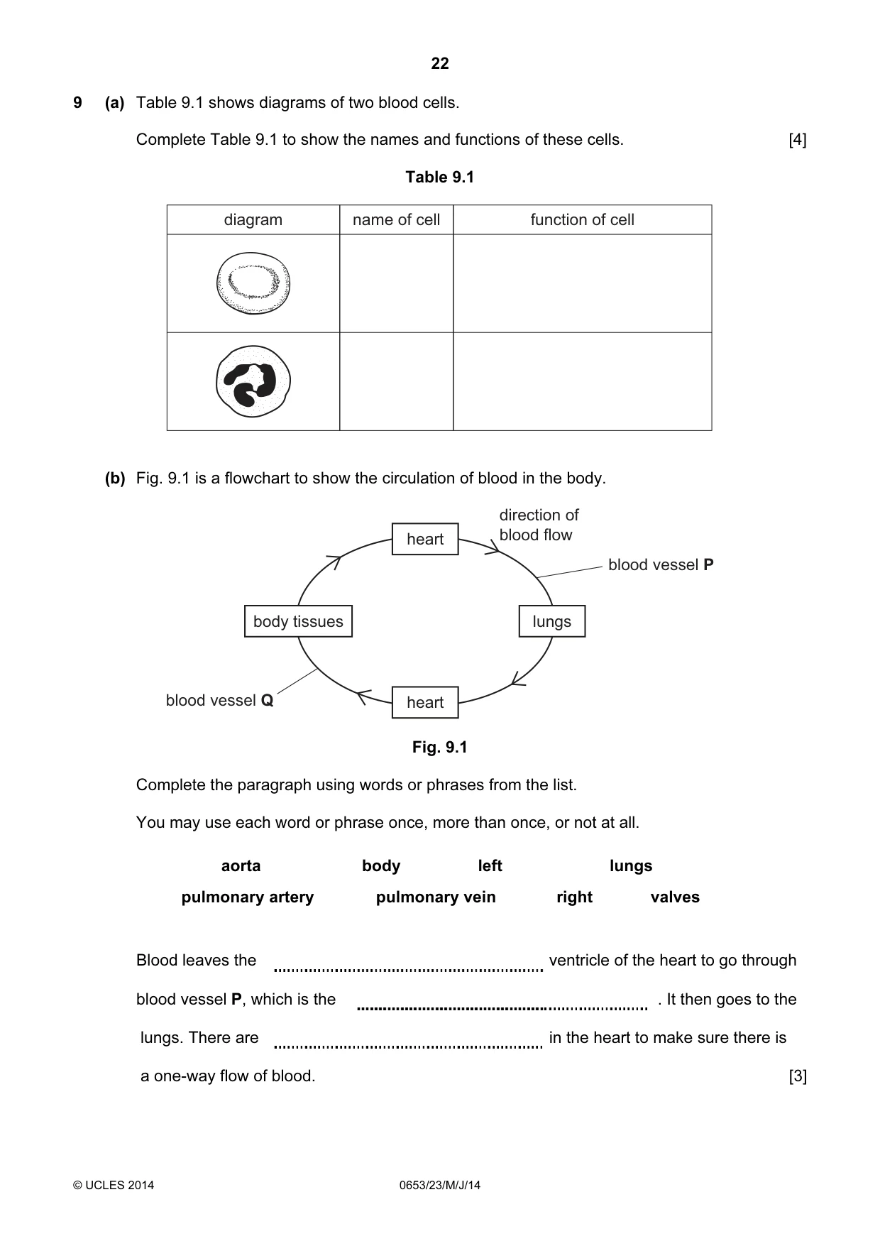 Cambridge IGCSE Science - Combined 0653 2014 May/June Paper 2 · Variant 3 question paper, page 22 of 24