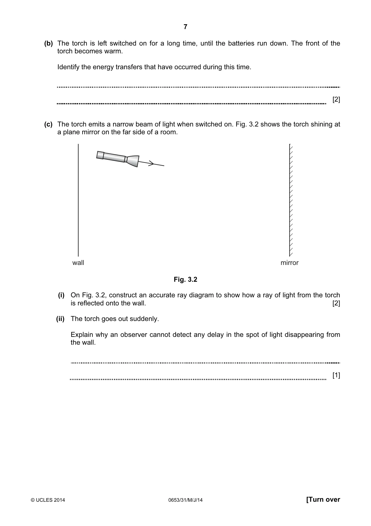 Cambridge IGCSE Science - Combined 0653 2014 May/June Paper 3 · Variant 1 question paper, page 7 of 24