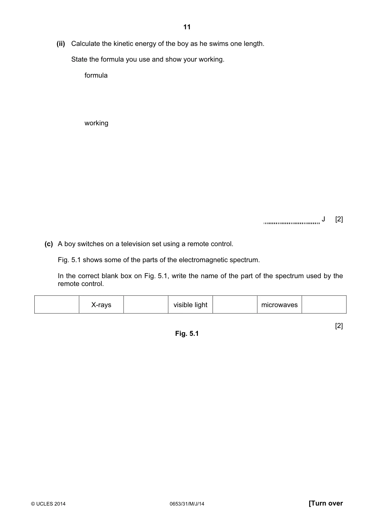 Cambridge IGCSE Science - Combined 0653 2014 May/June Paper 3 · Variant 1 question paper, page 11 of 24