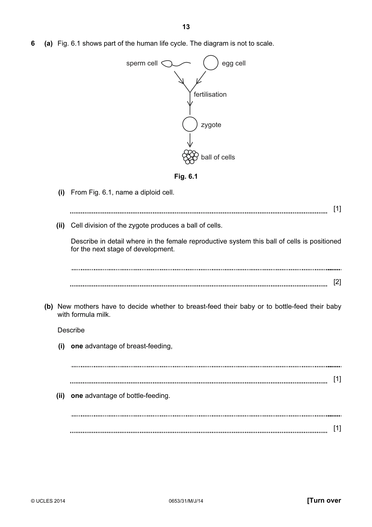 Cambridge IGCSE Science - Combined 0653 2014 May/June Paper 3 · Variant 1 question paper, page 13 of 24