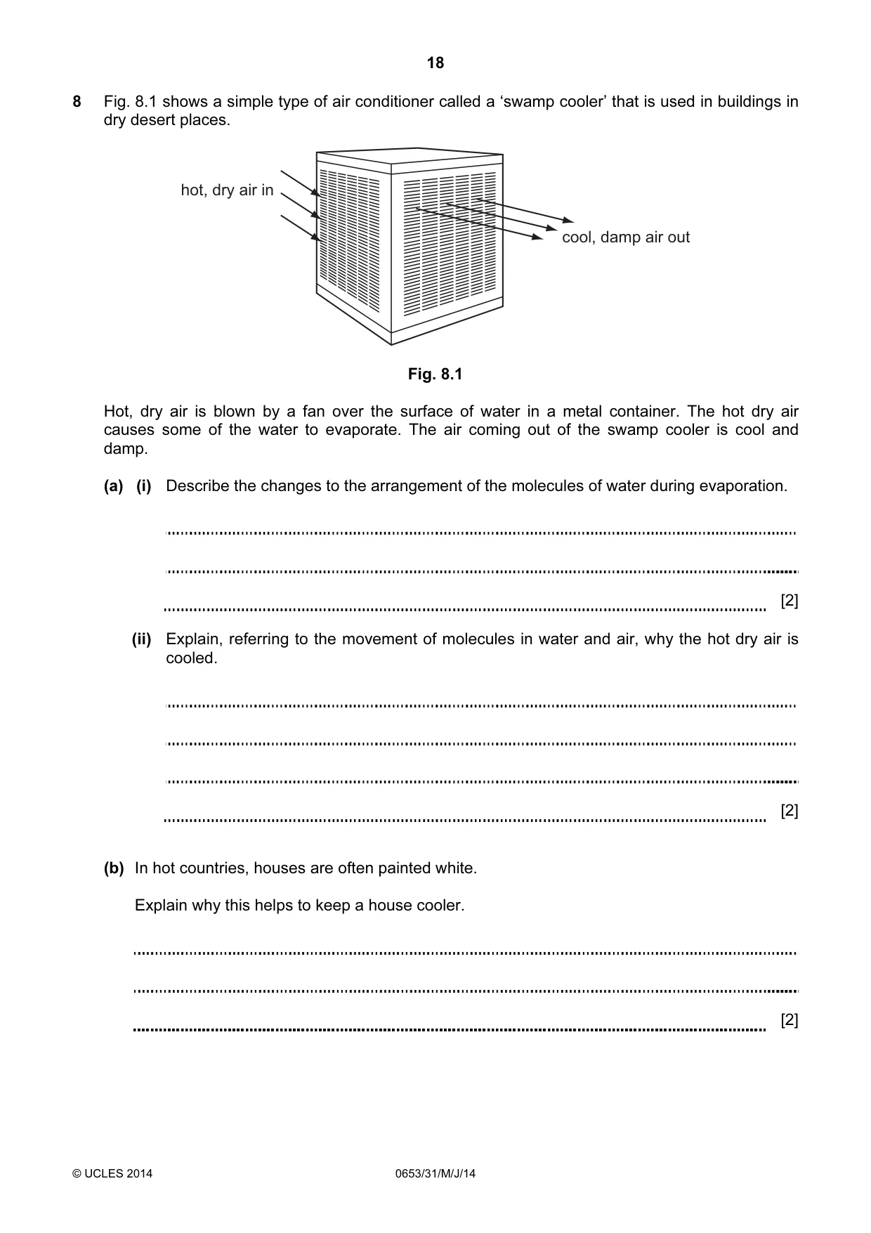 Cambridge IGCSE Science - Combined 0653 2014 May/June Paper 3 · Variant 1 question paper, page 18 of 24