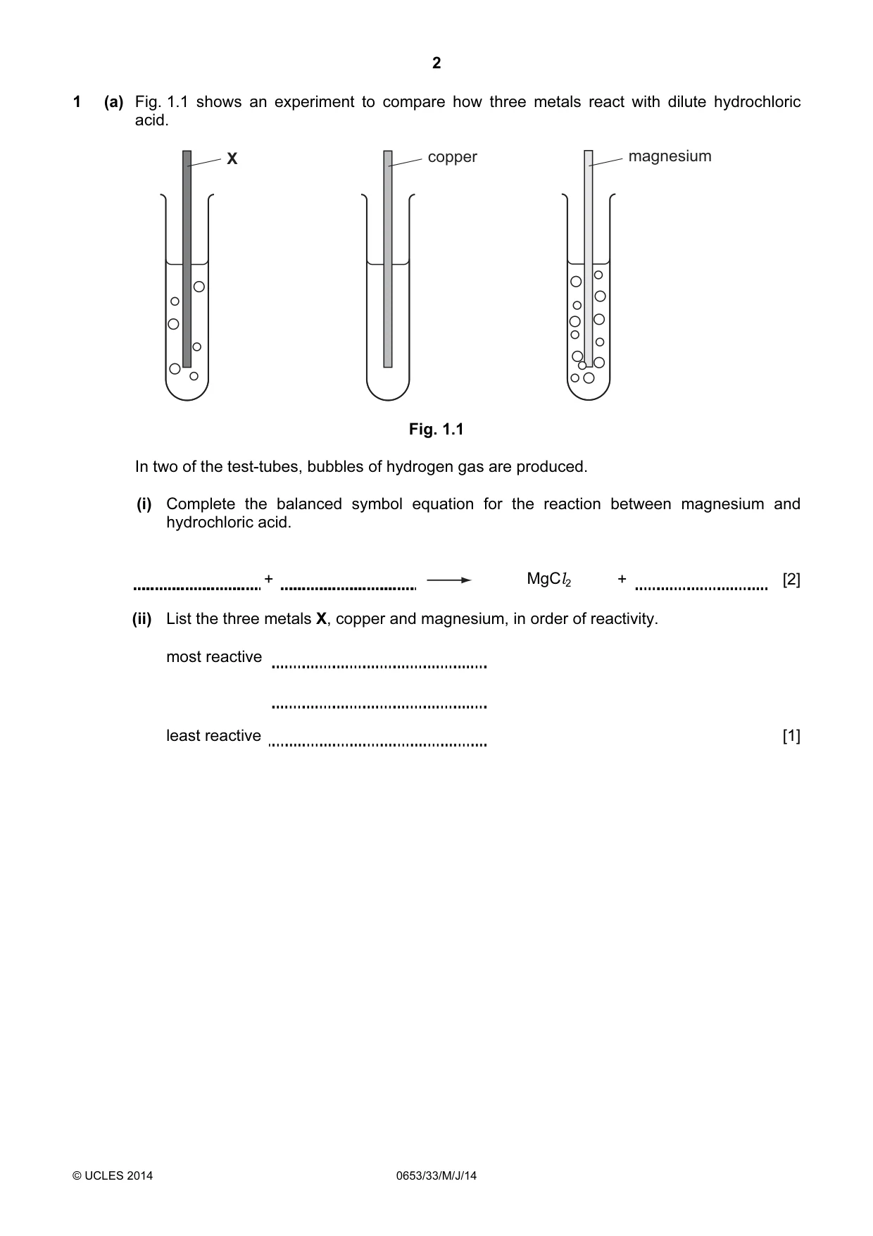 Cambridge IGCSE Science - Combined 0653 2014 May/June Paper 3 · Variant 3 question paper, page 2 of 24