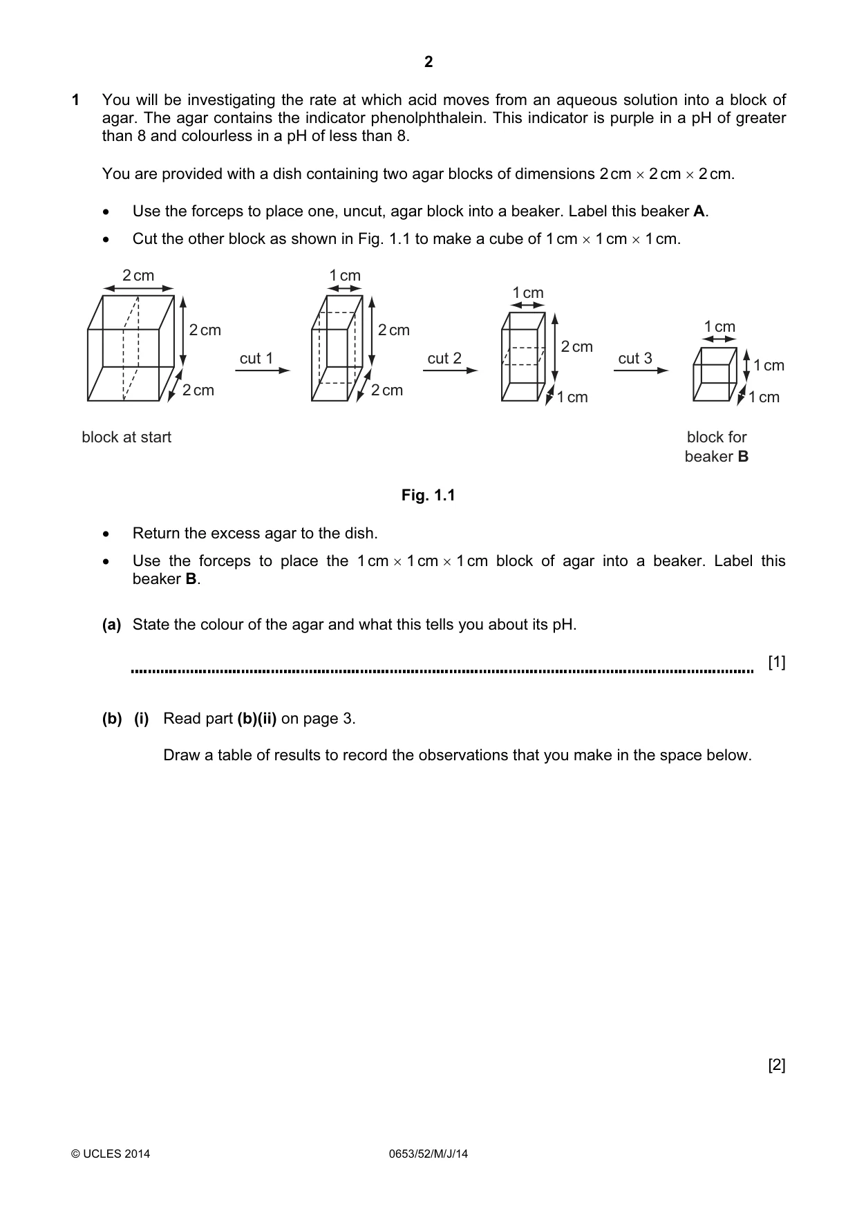 Cambridge IGCSE Science - Combined 0653 2014 May/June Paper 5 · Variant 2 question paper, page 2 of 8
