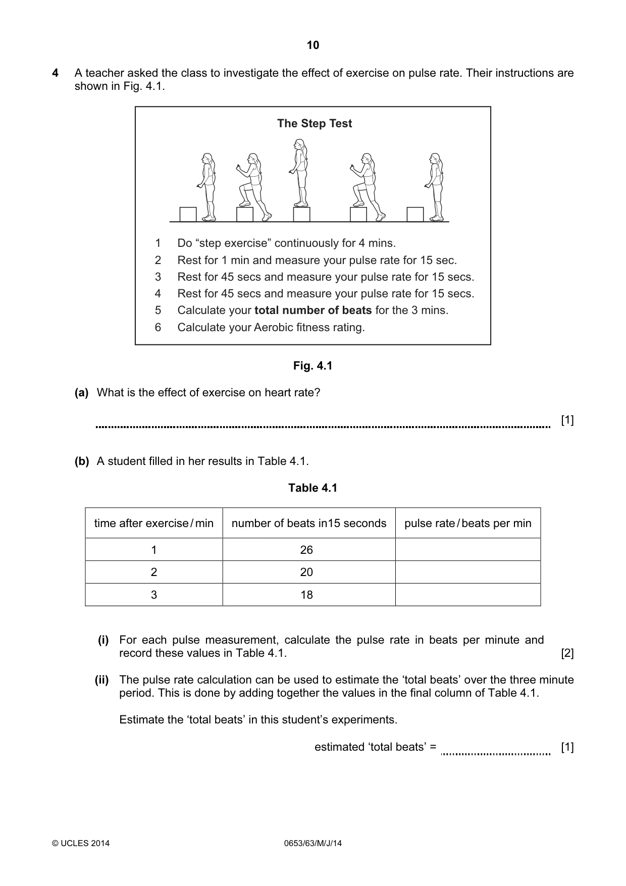 Cambridge IGCSE Science - Combined 0653 2014 May/June Paper 6 · Variant 3 question paper, page 10 of 20
