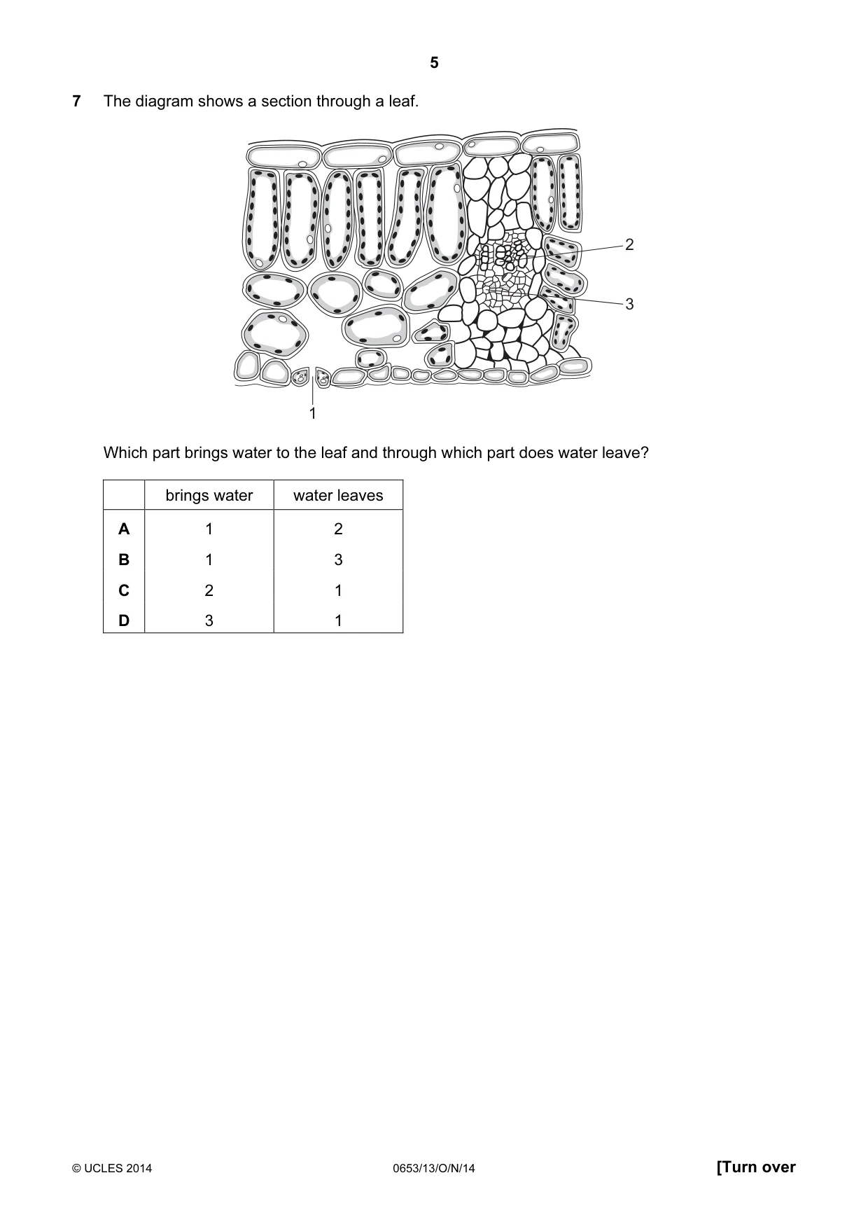 Cambridge IGCSE Science - Combined 0653 2014 Oct/Nov Paper 1 · Variant 3 question paper, page 5 of 20
