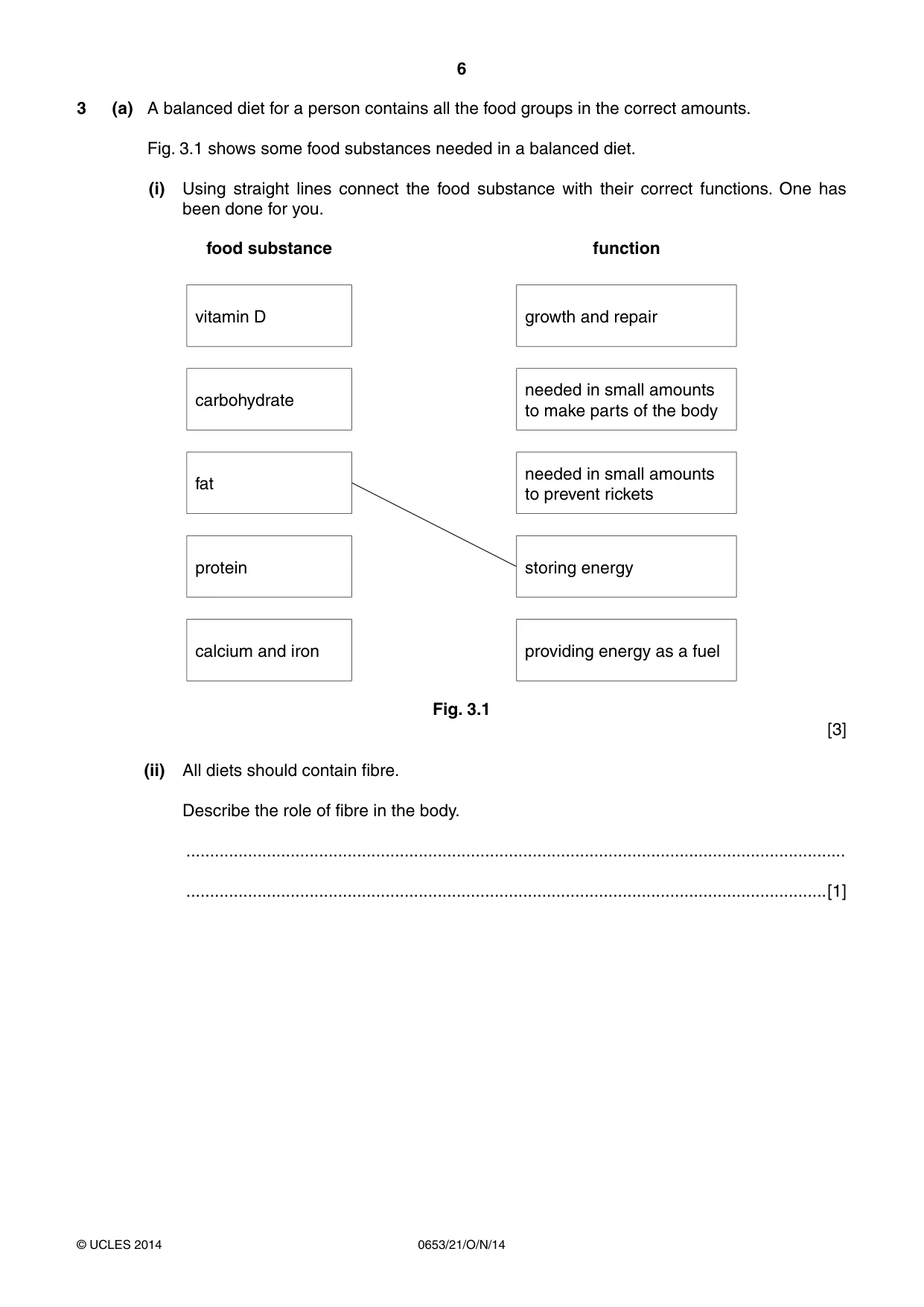 Cambridge IGCSE Science - Combined 0653 2014 Oct/Nov Paper 2 · Variant 1 question paper, page 6 of 20