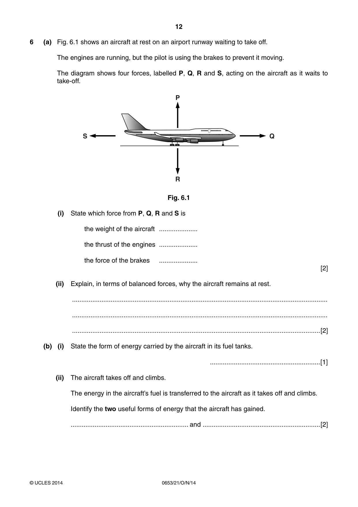 Cambridge IGCSE Science - Combined 0653 2014 Oct/Nov Paper 2 · Variant 1 question paper, page 12 of 20