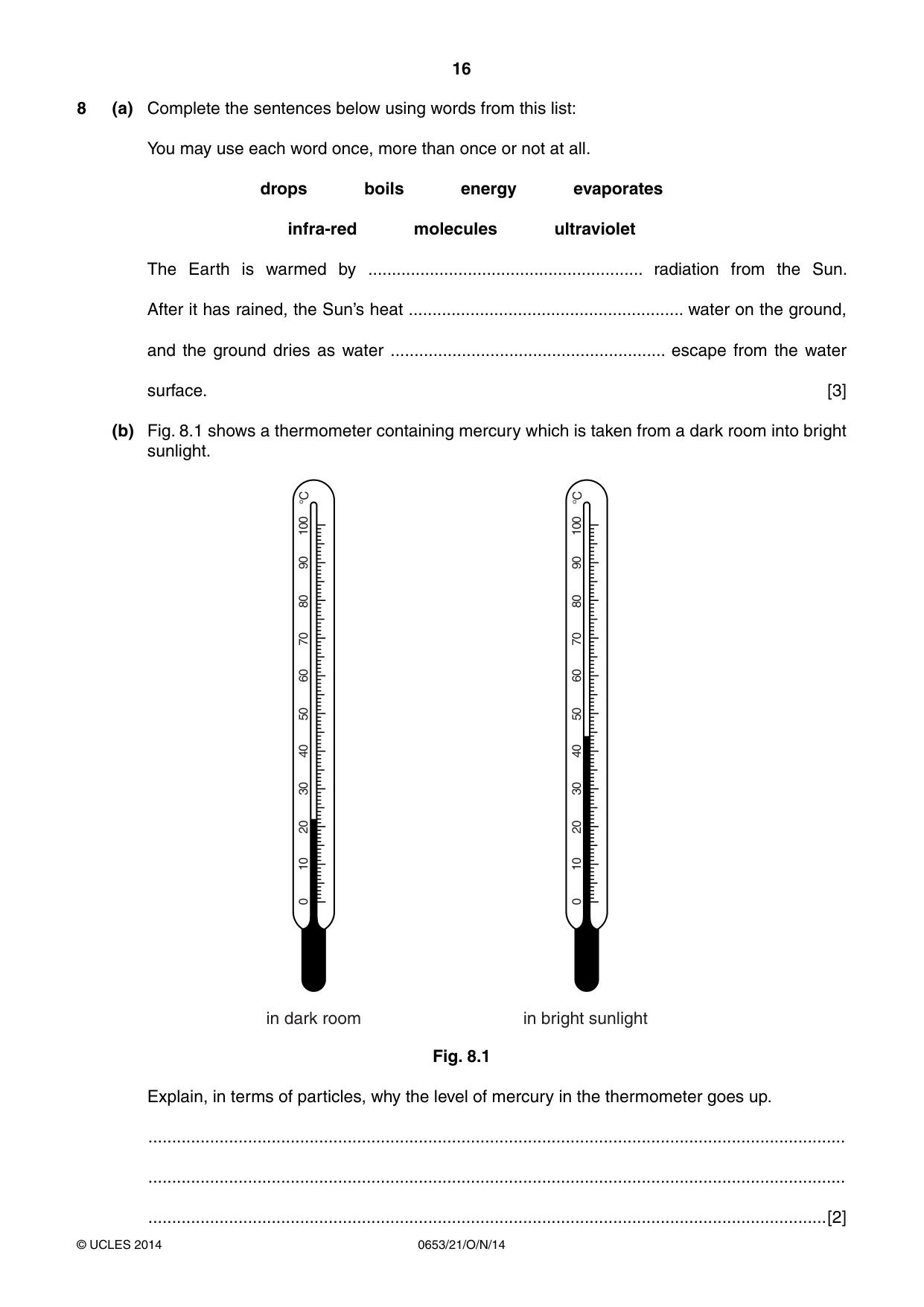 Cambridge IGCSE Science - Combined 0653 2014 Oct/Nov Paper 2 · Variant 1 question paper, page 16 of 20