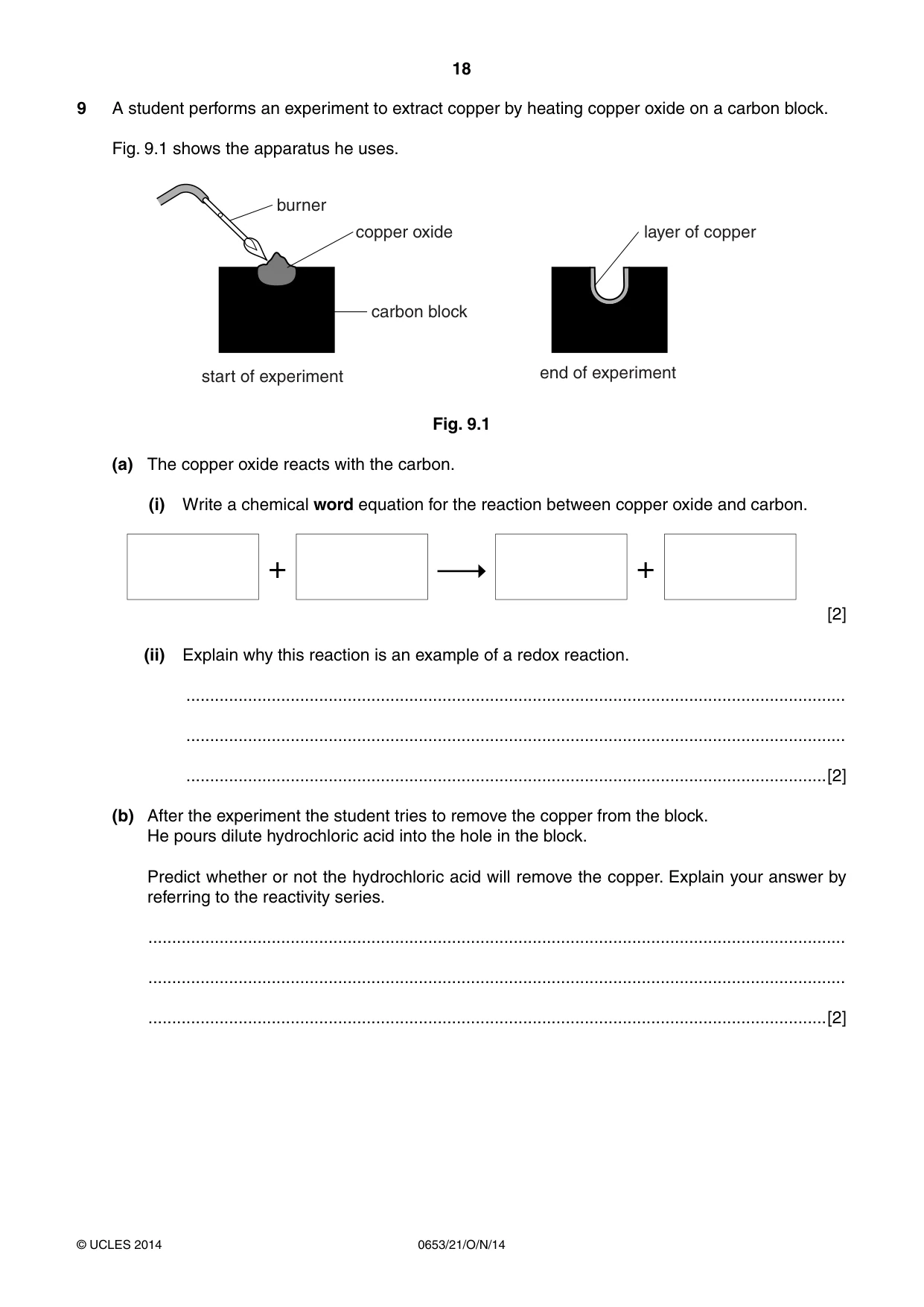 Cambridge IGCSE Science - Combined 0653 2014 Oct/Nov Paper 2 · Variant 1 question paper, page 18 of 20