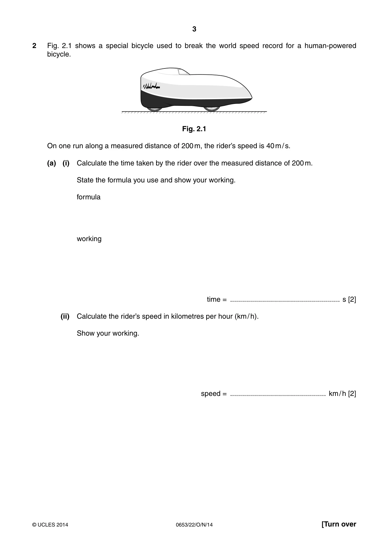 Cambridge IGCSE Science - Combined 0653 2014 Oct/Nov Paper 2 · Variant 2 question paper, page 3 of 20