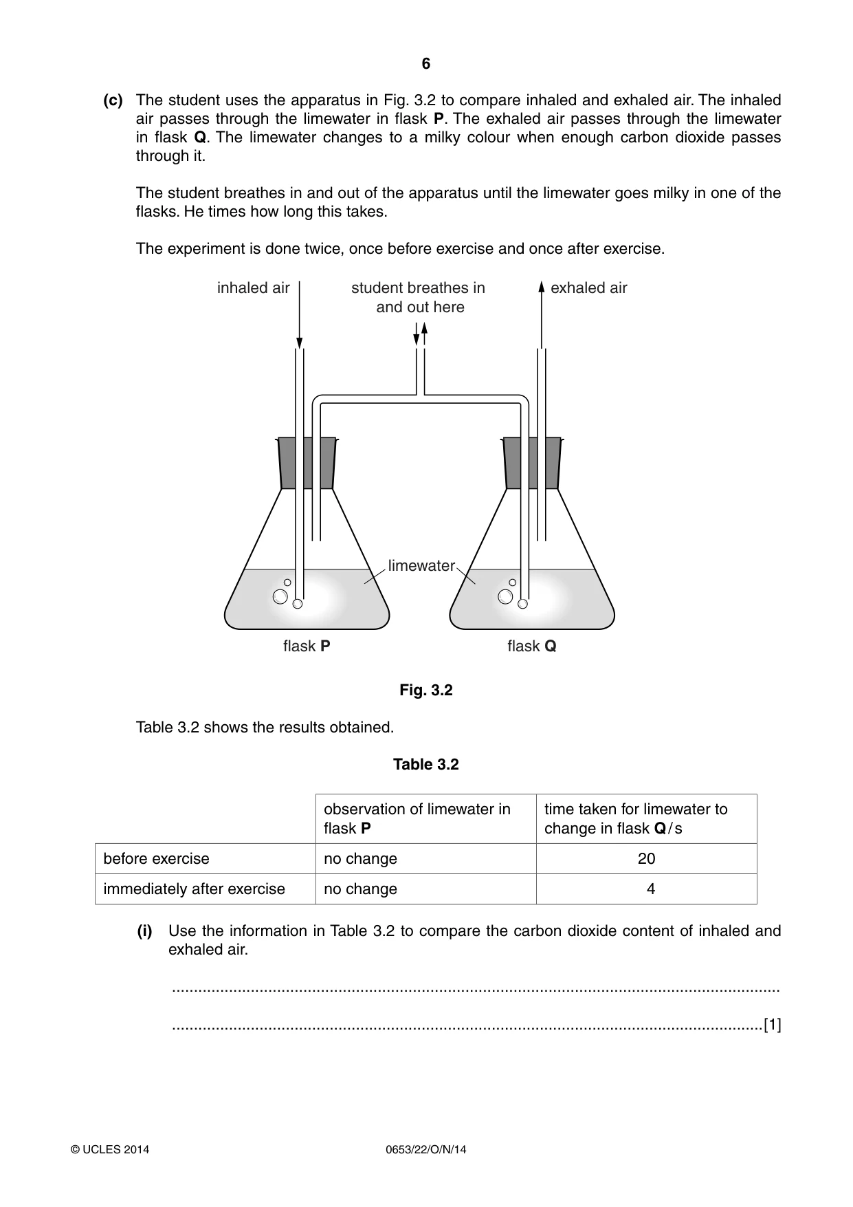 Cambridge IGCSE Science - Combined 0653 2014 Oct/Nov Paper 2 · Variant 2 question paper, page 6 of 20