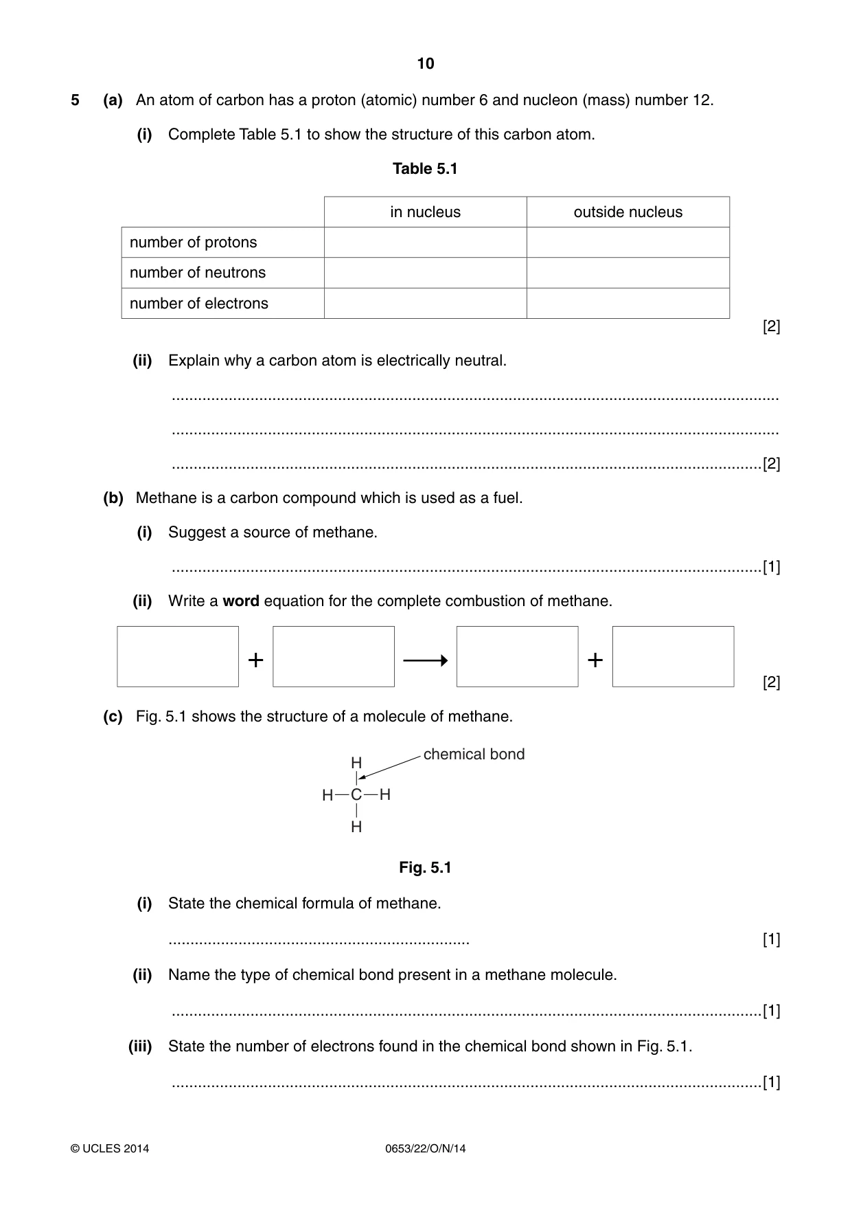 Cambridge IGCSE Science - Combined 0653 2014 Oct/Nov Paper 2 · Variant 2 question paper, page 10 of 20
