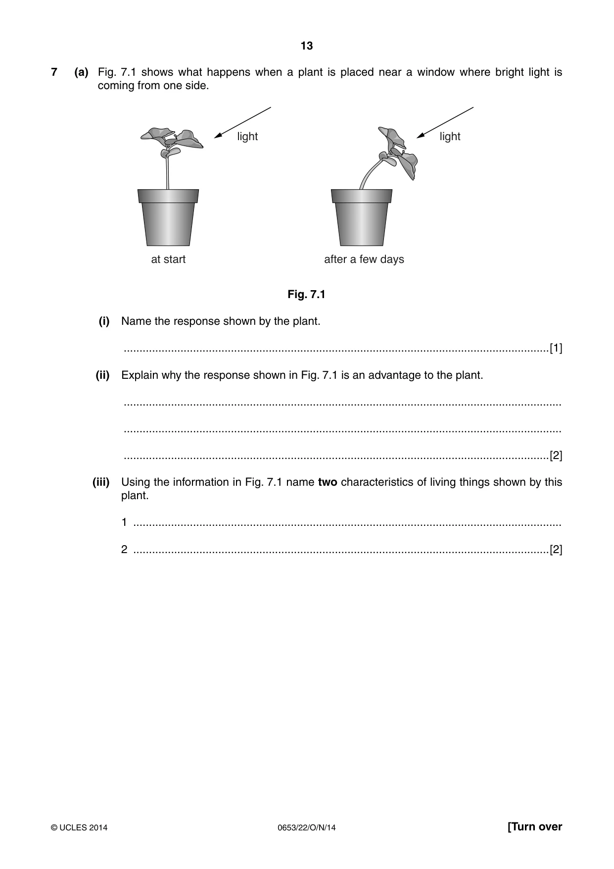 Cambridge IGCSE Science - Combined 0653 2014 Oct/Nov Paper 2 · Variant 2 question paper, page 13 of 20