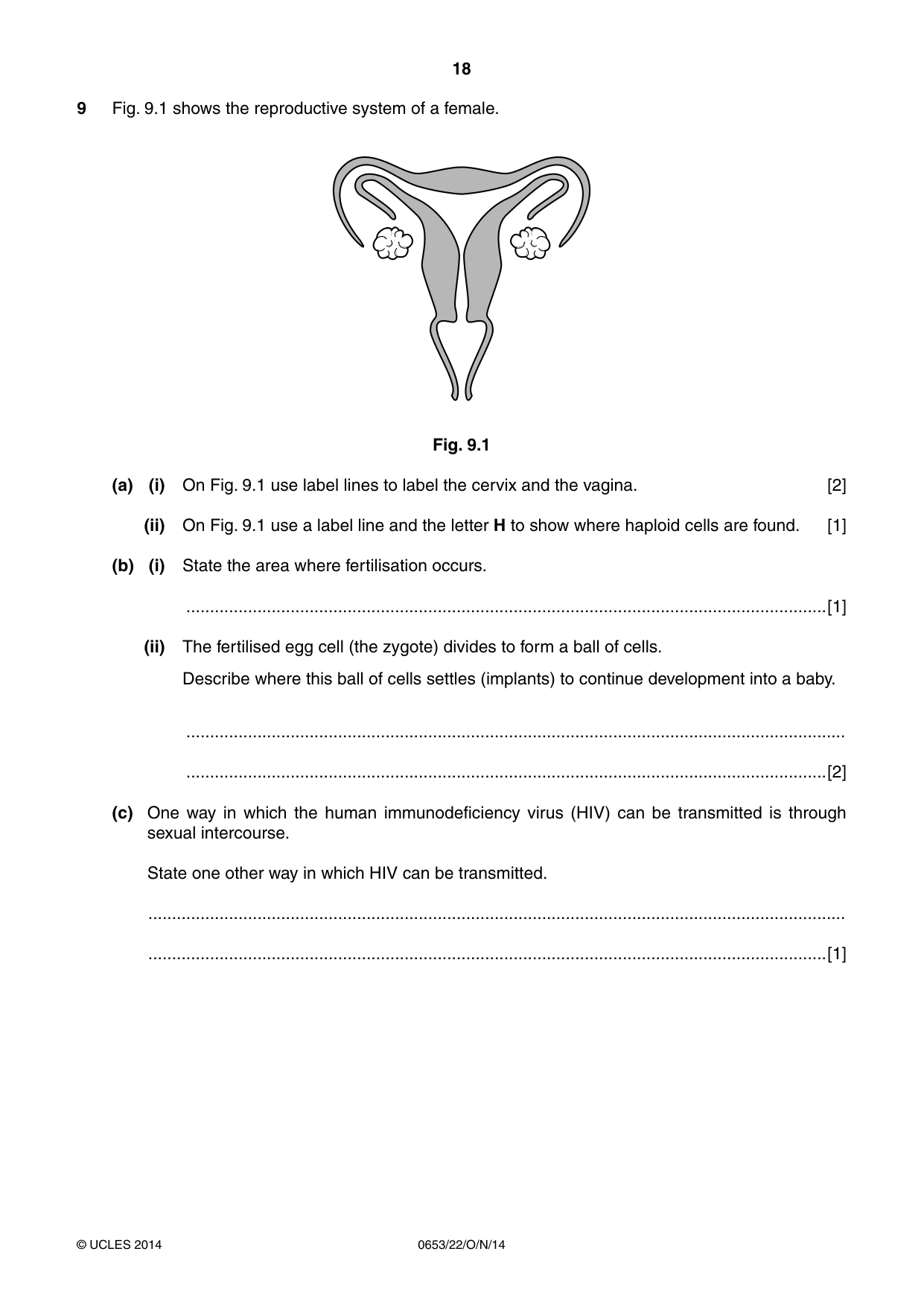 Cambridge IGCSE Science - Combined 0653 2014 Oct/Nov Paper 2 · Variant 2 question paper, page 18 of 20