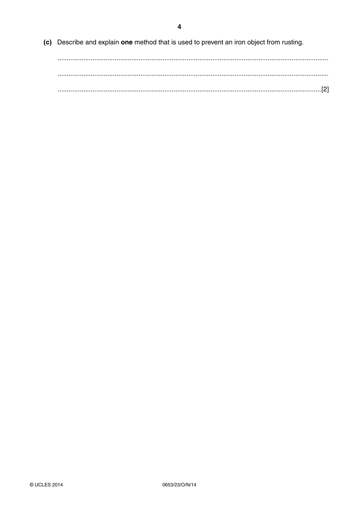 Cambridge IGCSE Science - Combined 0653 2014 Oct/Nov Paper 2 · Variant 3 question paper, page 4 of 24