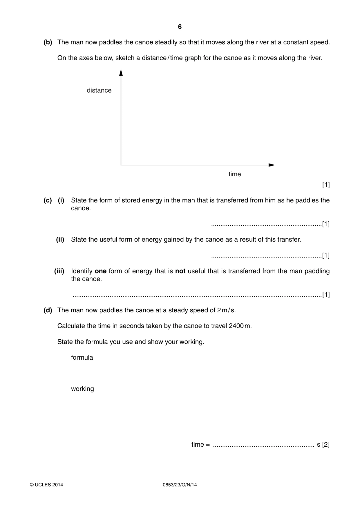 Cambridge IGCSE Science - Combined 0653 2014 Oct/Nov Paper 2 · Variant 3 question paper, page 6 of 24