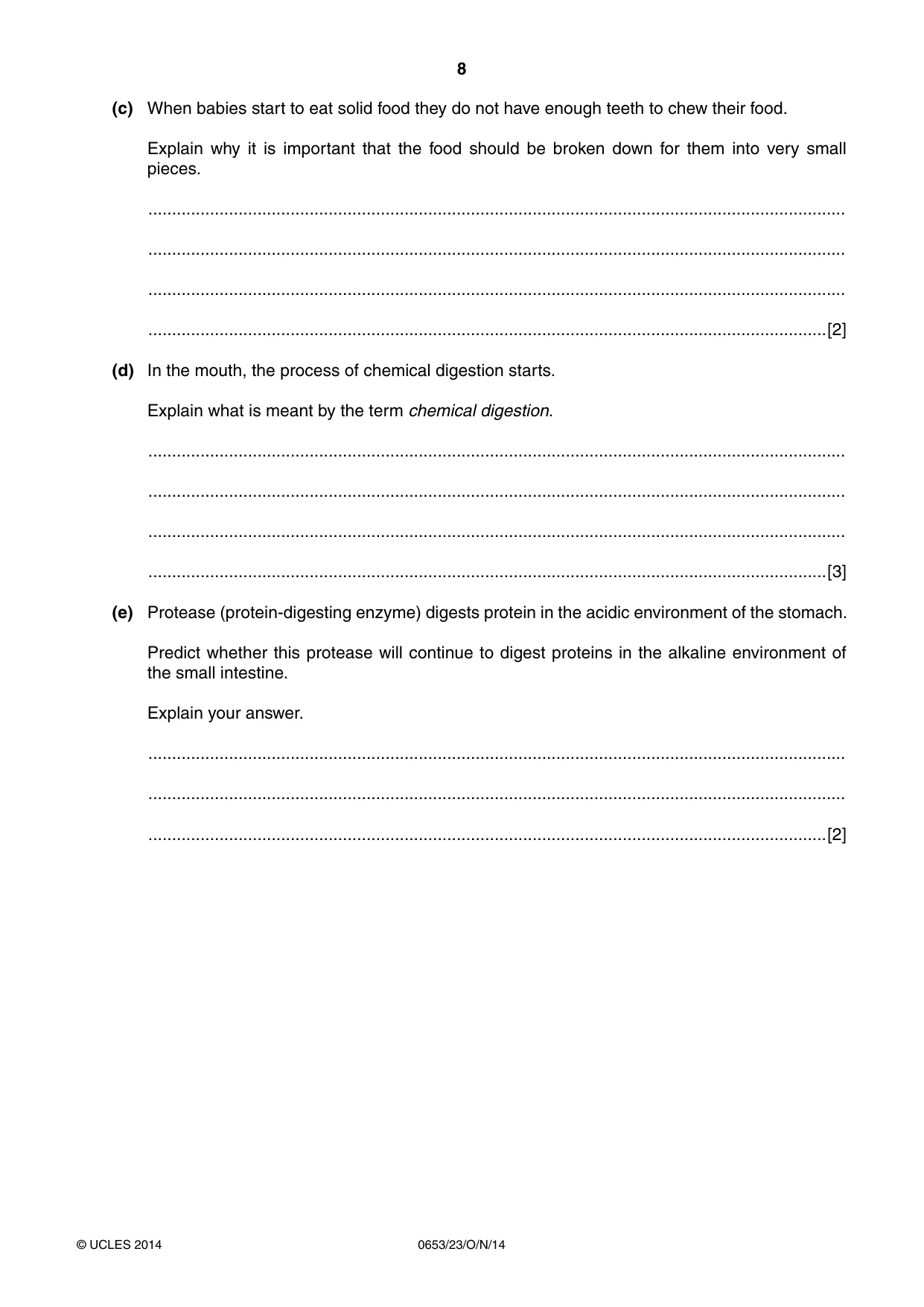 Cambridge IGCSE Science - Combined 0653 2014 Oct/Nov Paper 2 · Variant 3 question paper, page 8 of 24