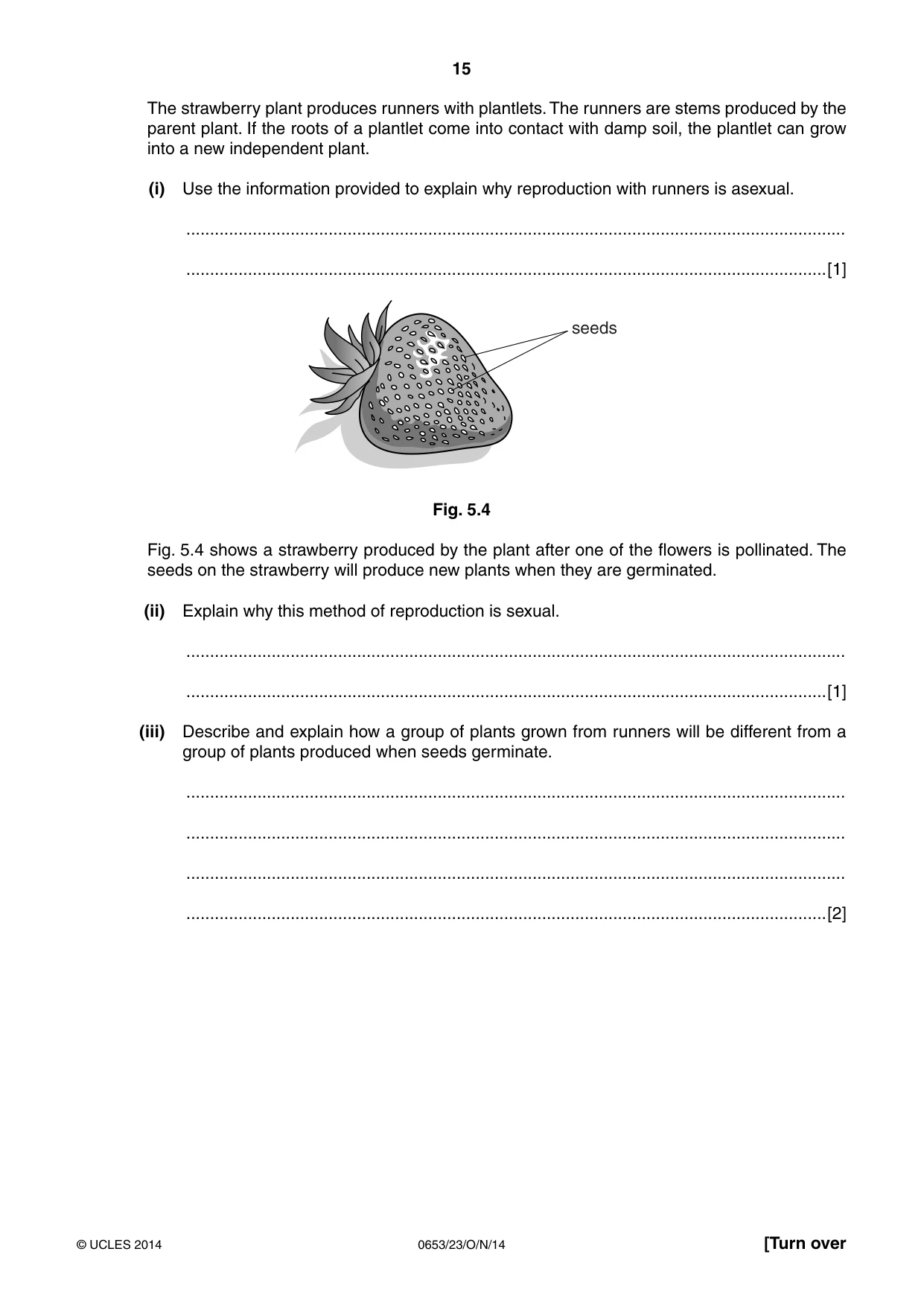 Cambridge IGCSE Science - Combined 0653 2014 Oct/Nov Paper 2 · Variant 3 question paper, page 15 of 24