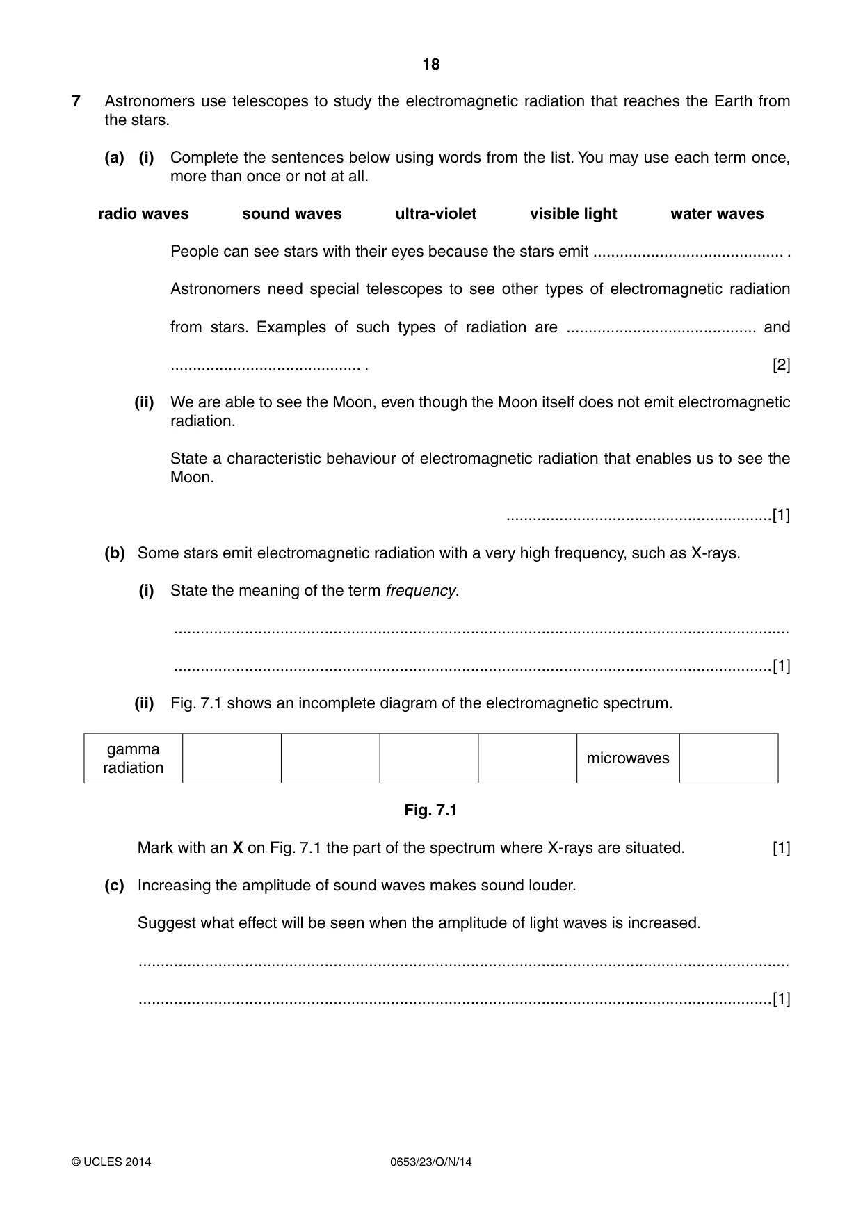 Cambridge IGCSE Science - Combined 0653 2014 Oct/Nov Paper 2 · Variant 3 question paper, page 18 of 24