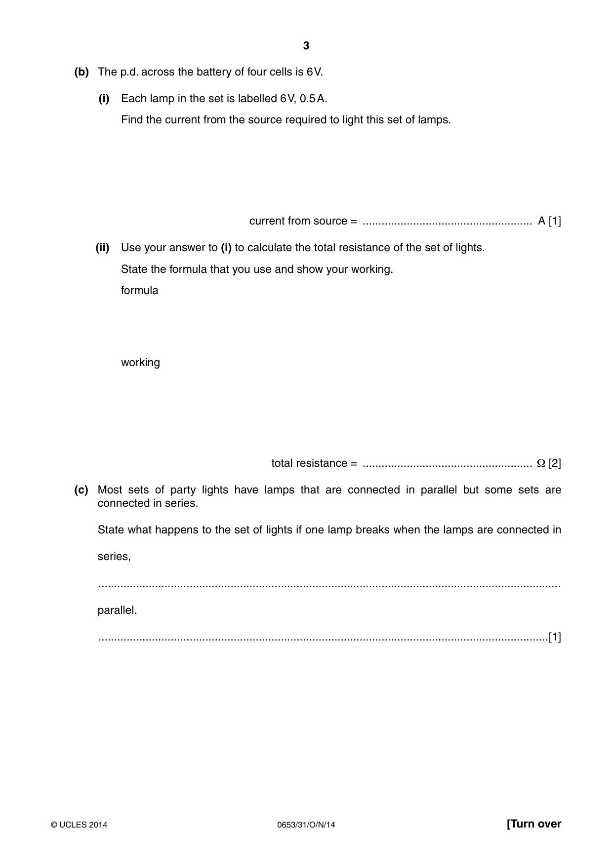 Cambridge IGCSE Science - Combined 0653 2014 Oct/Nov Paper 3 · Variant 1 question paper, page 3 of 24