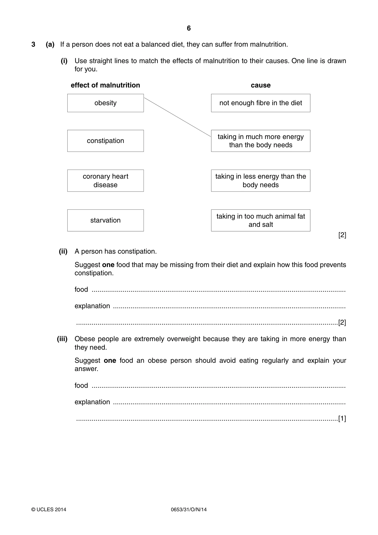 Cambridge IGCSE Science - Combined 0653 2014 Oct/Nov Paper 3 · Variant 1 question paper, page 6 of 24