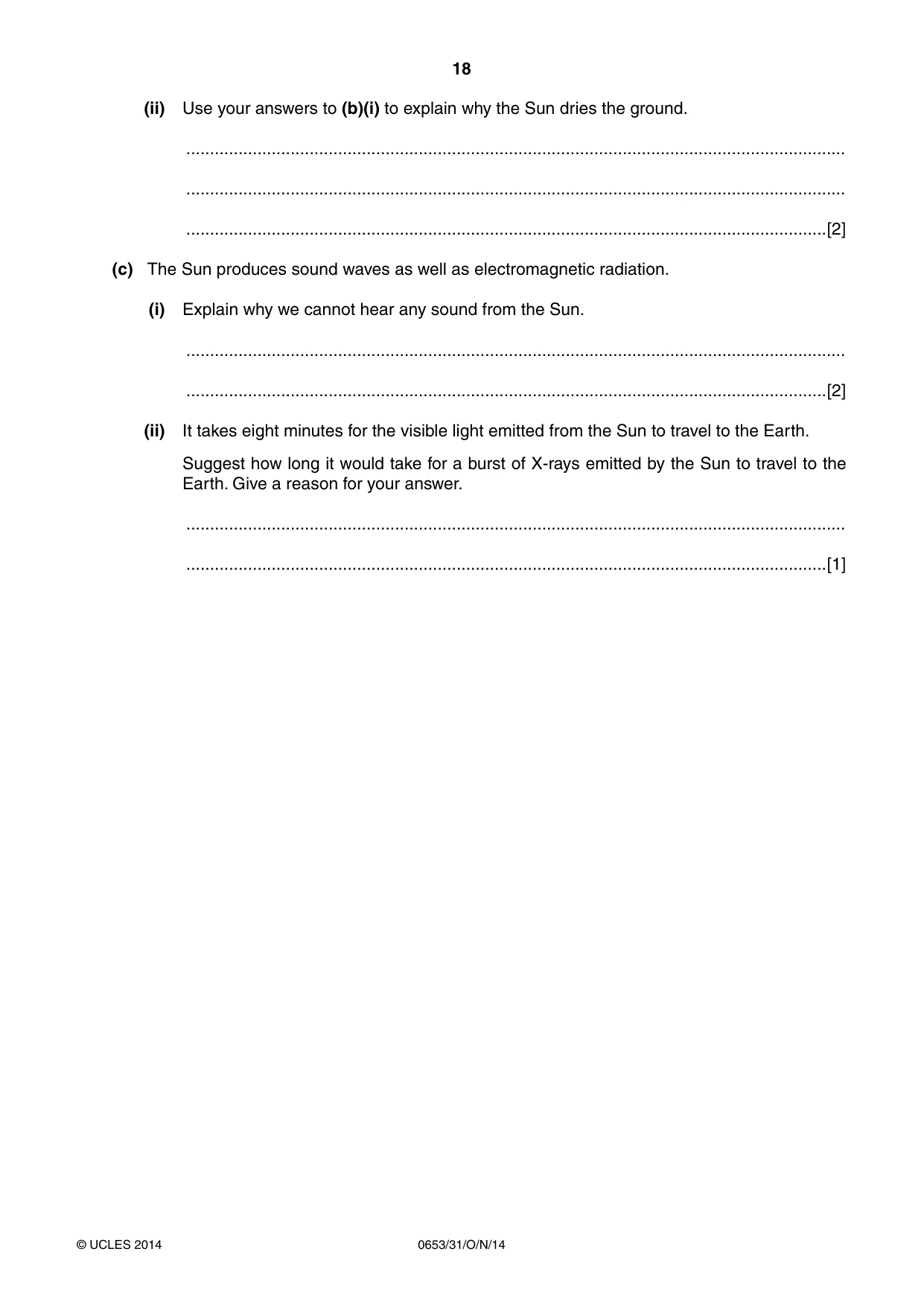 Cambridge IGCSE Science - Combined 0653 2014 Oct/Nov Paper 3 · Variant 1 question paper, page 18 of 24