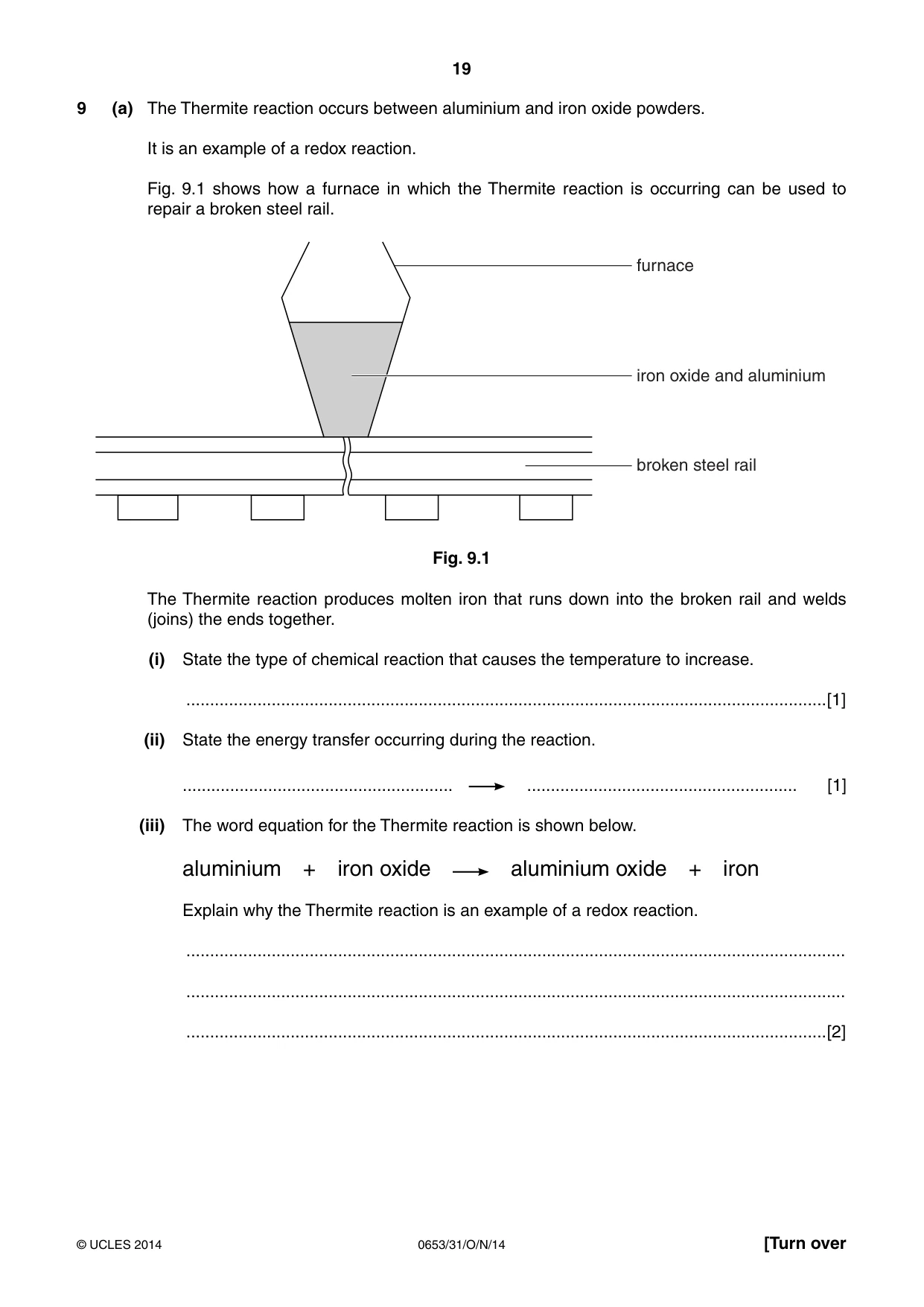 Cambridge IGCSE Science - Combined 0653 2014 Oct/Nov Paper 3 · Variant 1 question paper, page 19 of 24