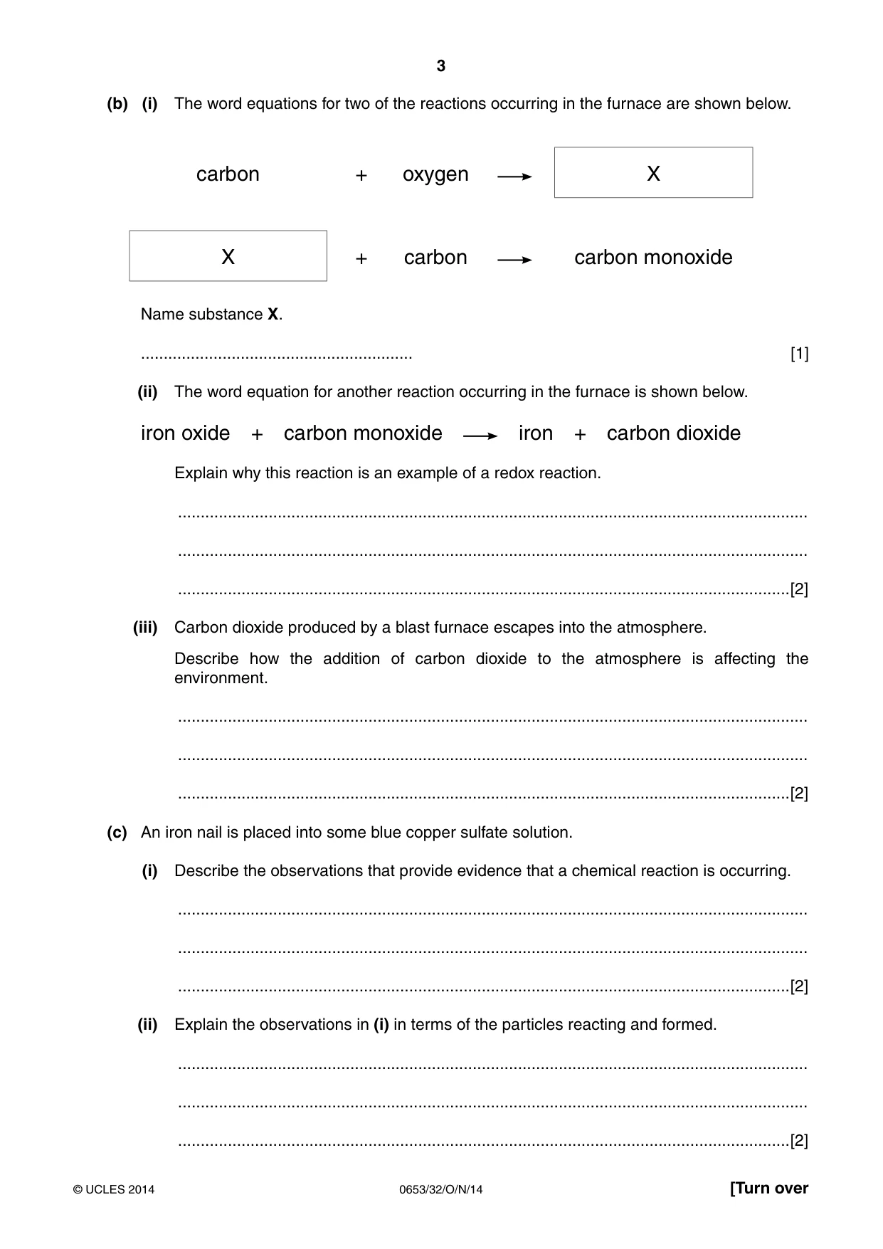 Cambridge IGCSE Science - Combined 0653 2014 Oct/Nov Paper 3 · Variant 2 question paper, page 3 of 24