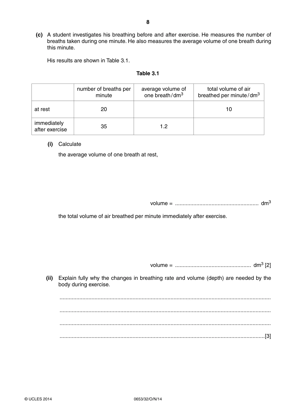 Cambridge IGCSE Science - Combined 0653 2014 Oct/Nov Paper 3 · Variant 2 question paper, page 8 of 24
