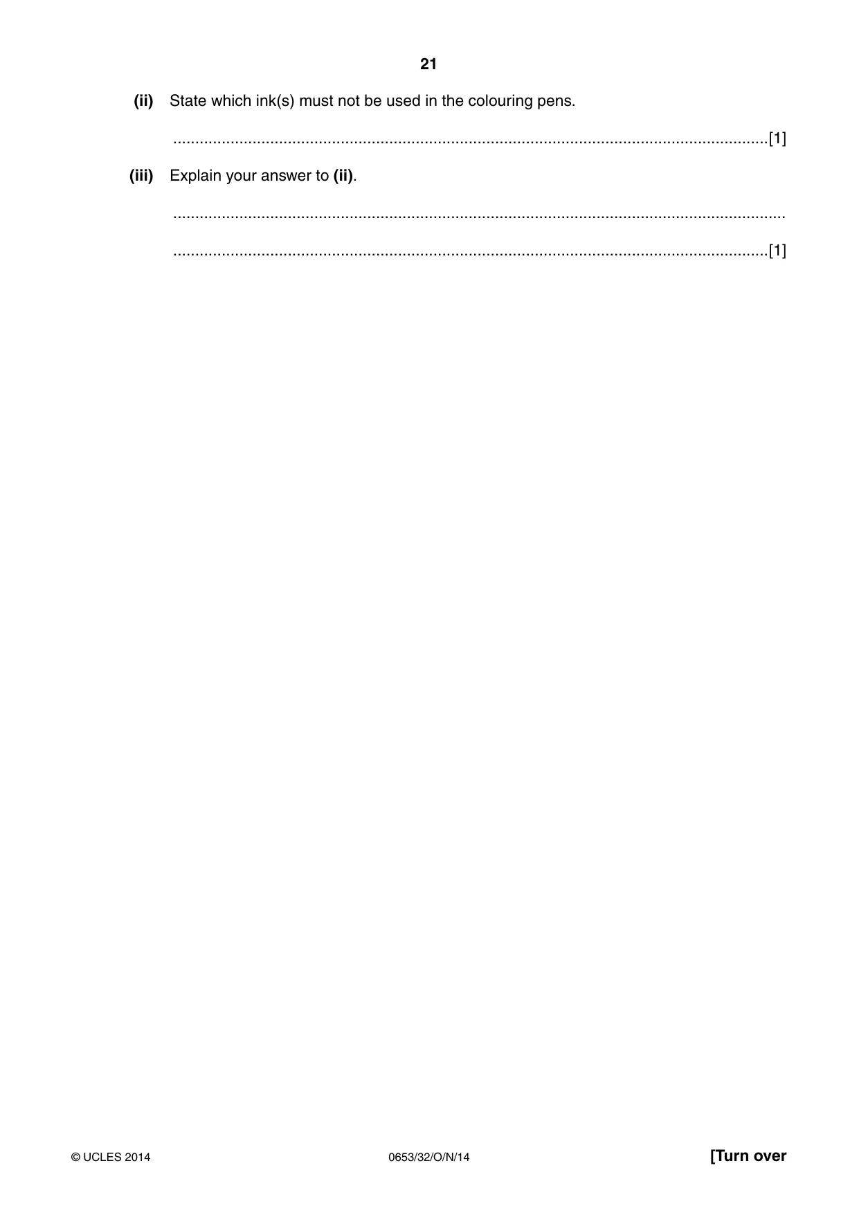 Cambridge IGCSE Science - Combined 0653 2014 Oct/Nov Paper 3 · Variant 2 question paper, page 21 of 24