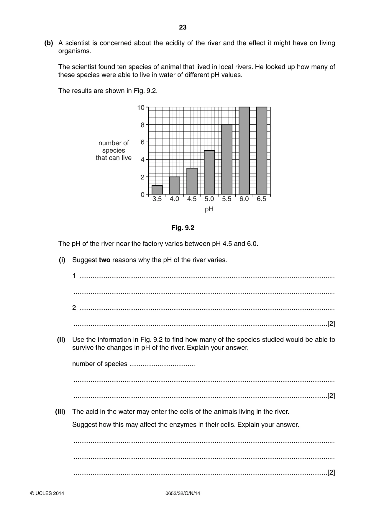 Cambridge IGCSE Science - Combined 0653 2014 Oct/Nov Paper 3 · Variant 2 question paper, page 23 of 24