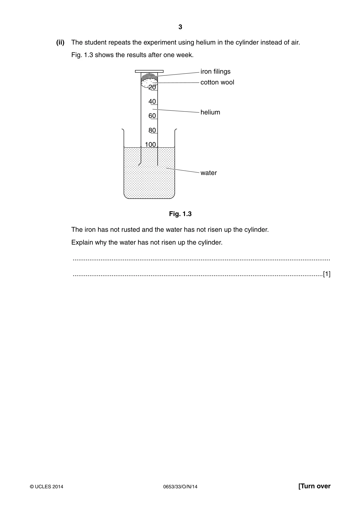 Cambridge IGCSE Science - Combined 0653 2014 Oct/Nov Paper 3 · Variant 3 question paper, page 3 of 24