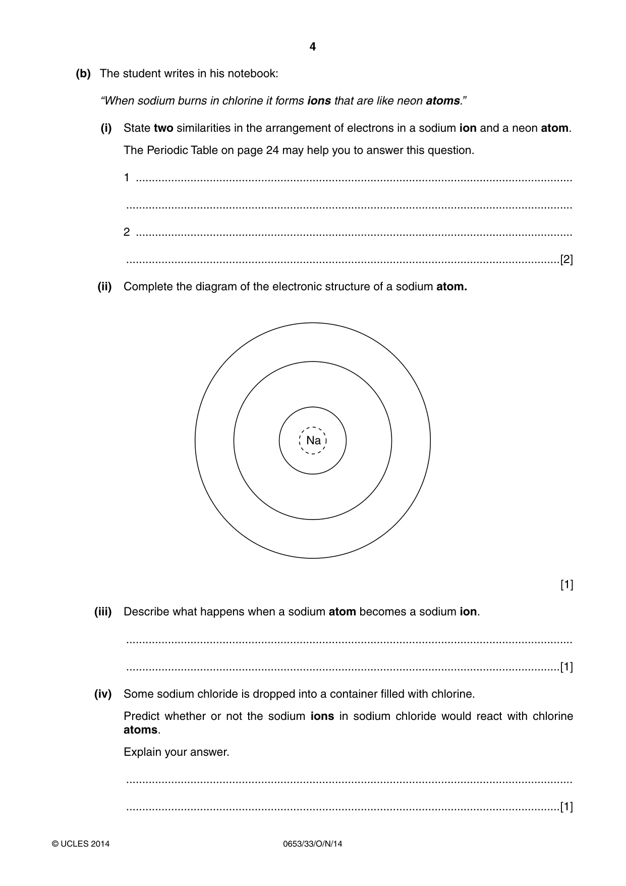 Cambridge IGCSE Science - Combined 0653 2014 Oct/Nov Paper 3 · Variant 3 question paper, page 4 of 24