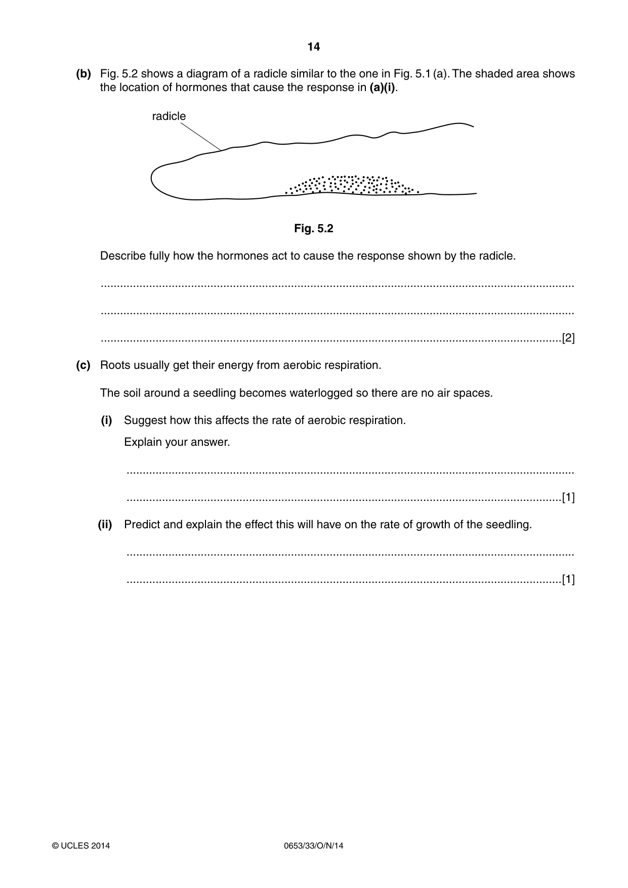 Cambridge IGCSE Science - Combined 0653 2014 Oct/Nov Paper 3 · Variant 3 question paper, page 14 of 24