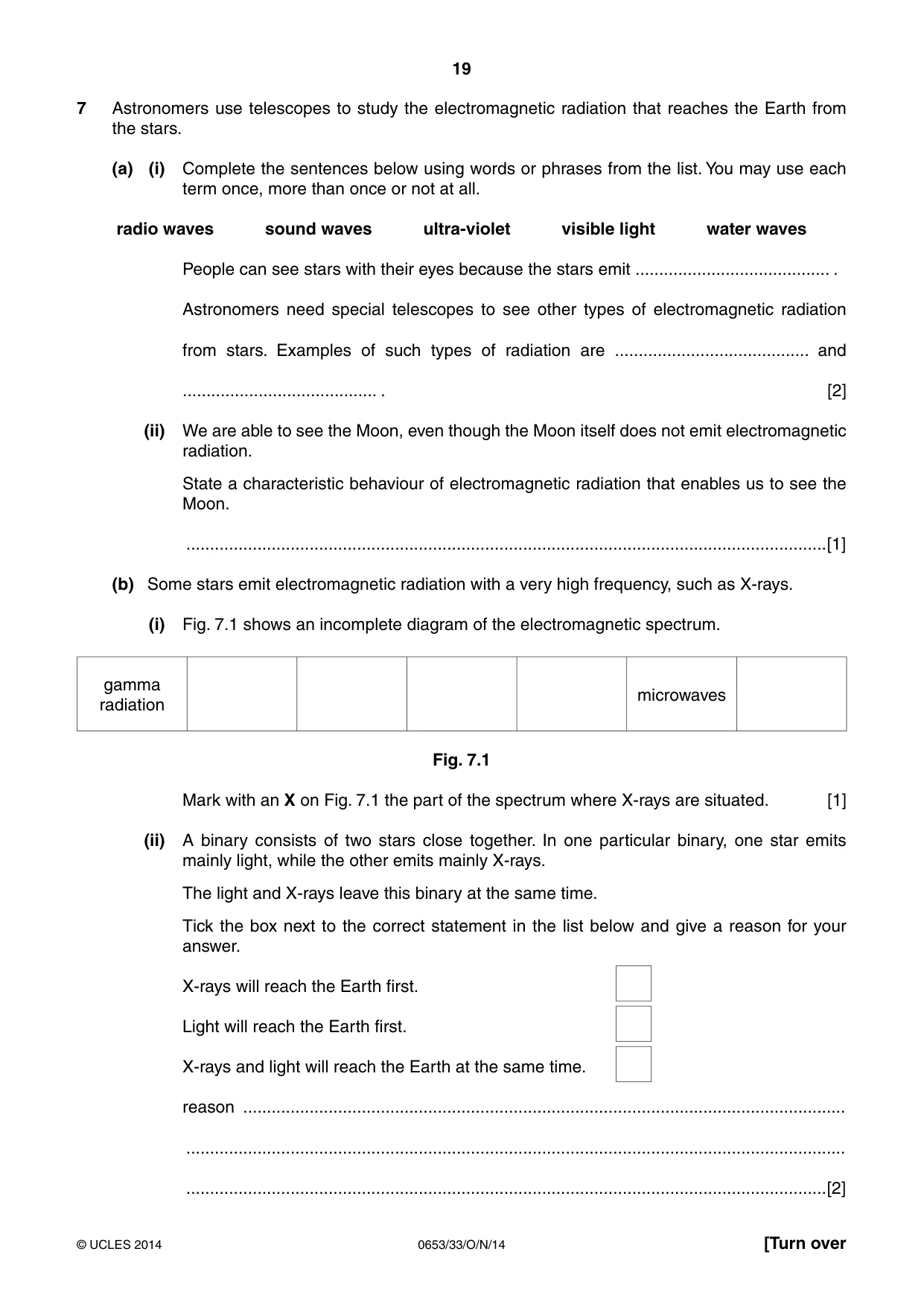 Cambridge IGCSE Science - Combined 0653 2014 Oct/Nov Paper 3 · Variant 3 question paper, page 19 of 24